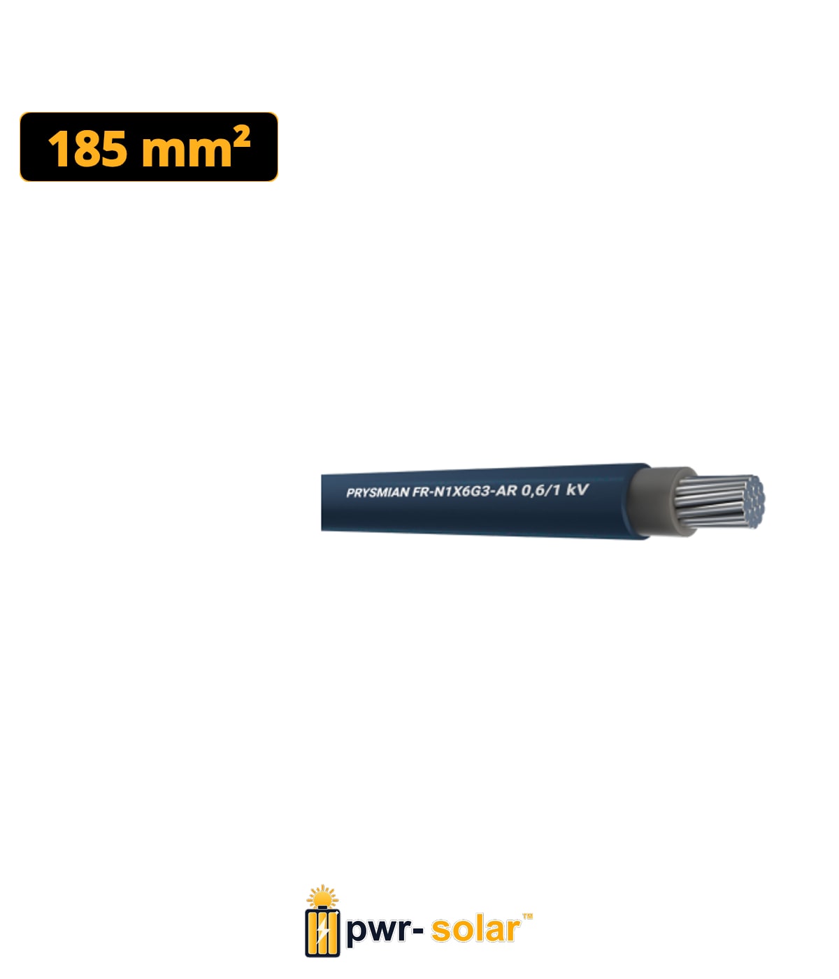 PRYSMIAN - Câble FR N1X6G3-AR 1X185 Alu 1kV Cca XPC 32325 - Euroclasse Cca