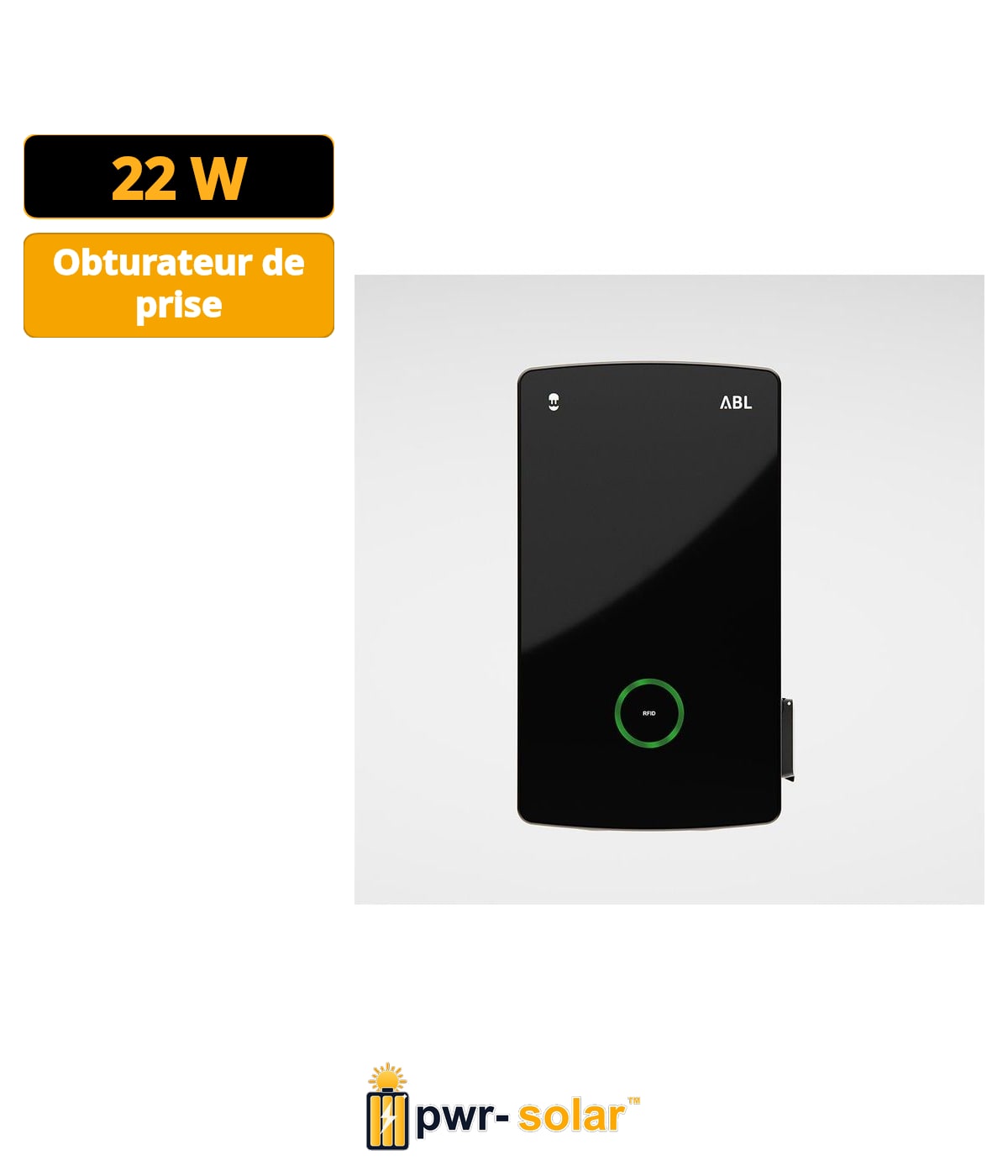 Wallbox ABL eM4 (22 kW / Simple / Obturateur / Contrôleur / Standard / Noir)