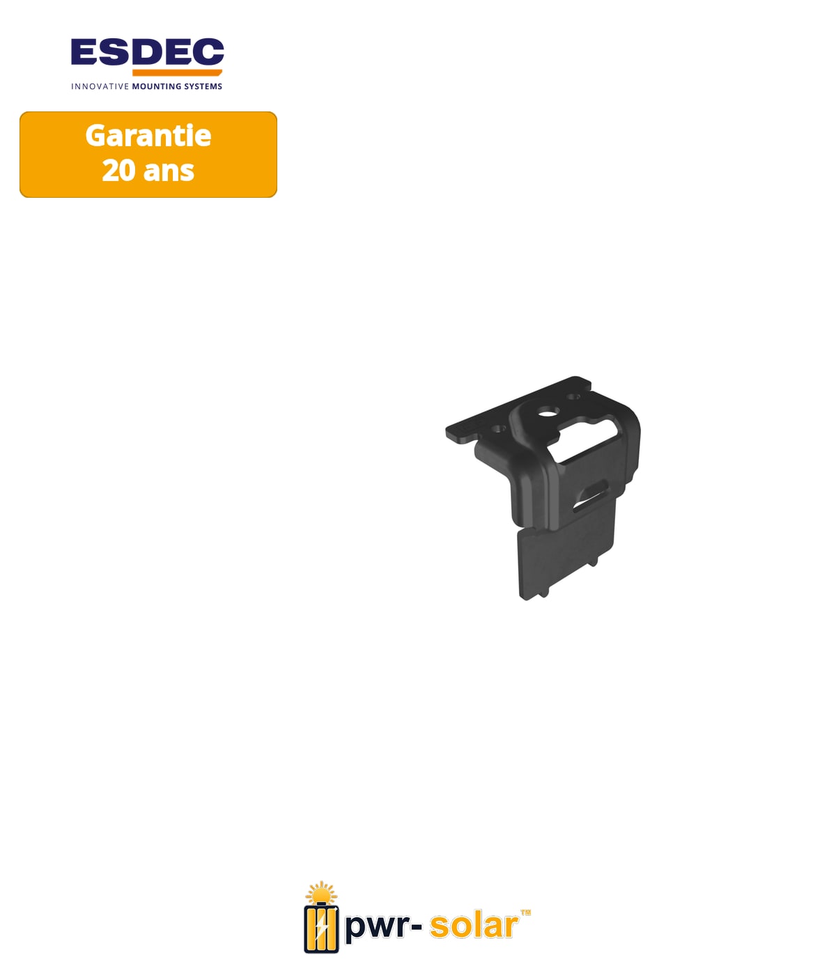 Enstall Pince d'extréavecé Enstall FlatFix Noire 40 mm