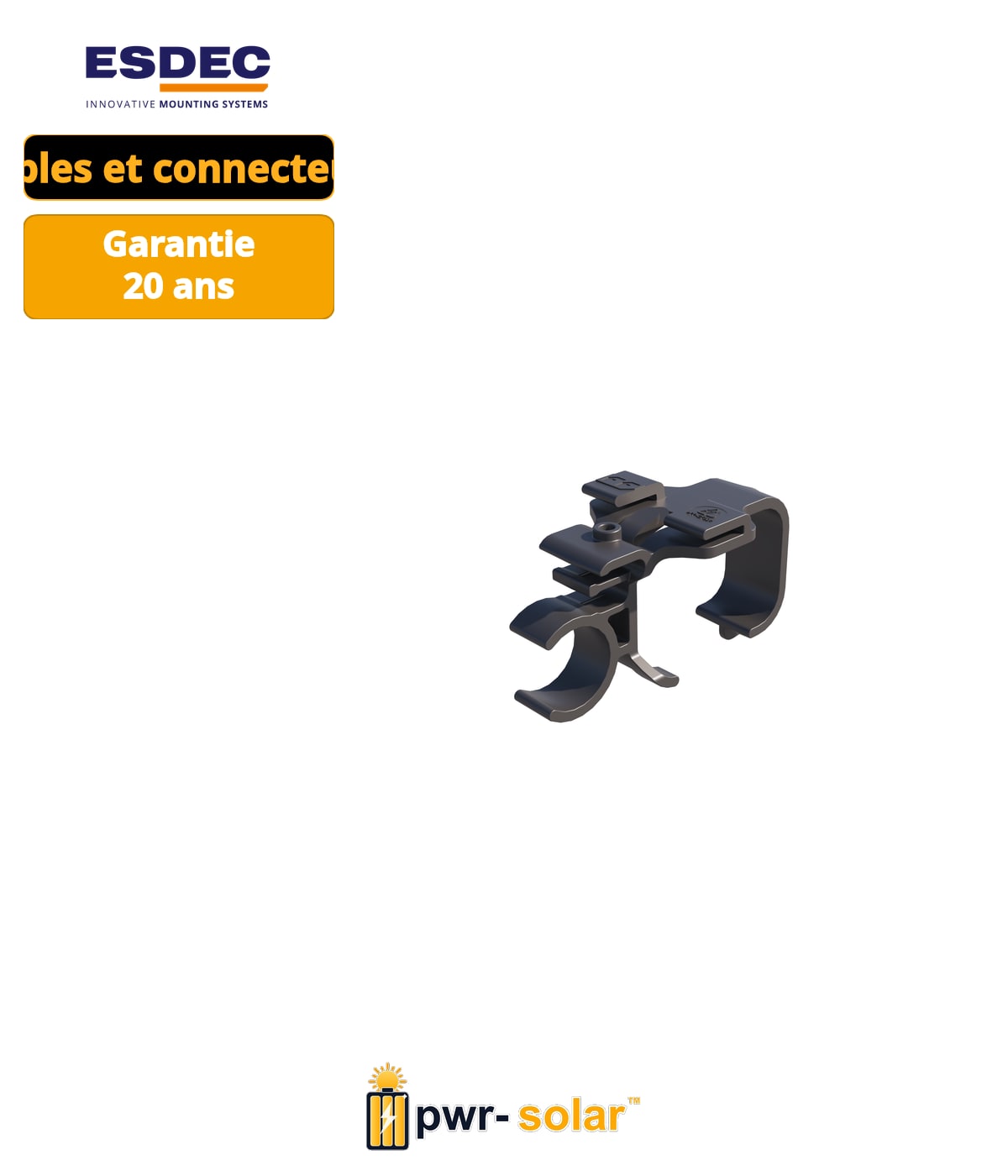 ESDEC Enstall FlatFix Fusion MLPE Clip léger