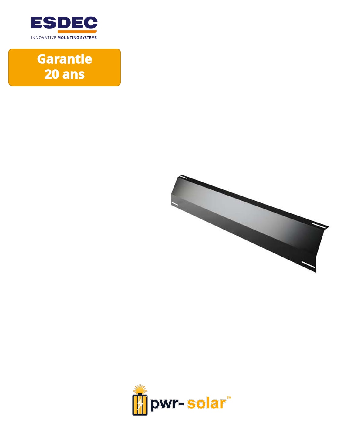 Enstall FlatFix Fusion Déflecteur de vent arrière 1600 (Noir)