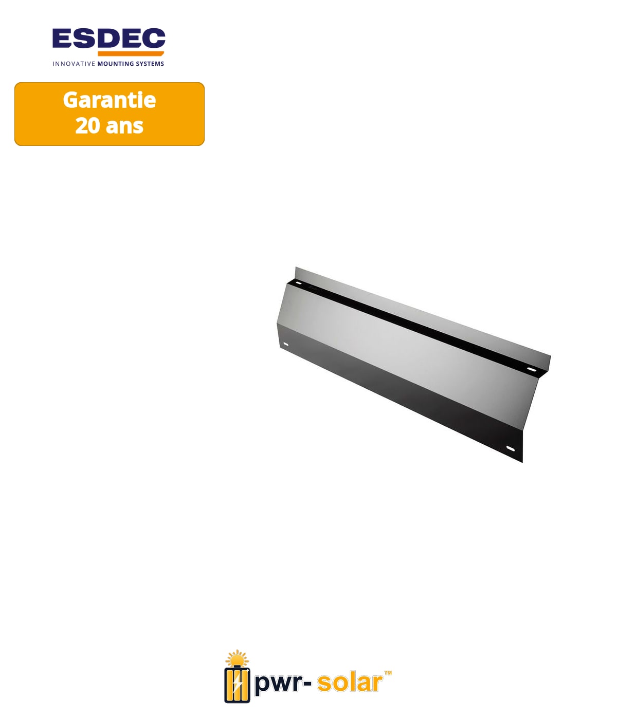 Enstall FlatFix Fusion Déflecteur de vent arrière 1900 (Noir)