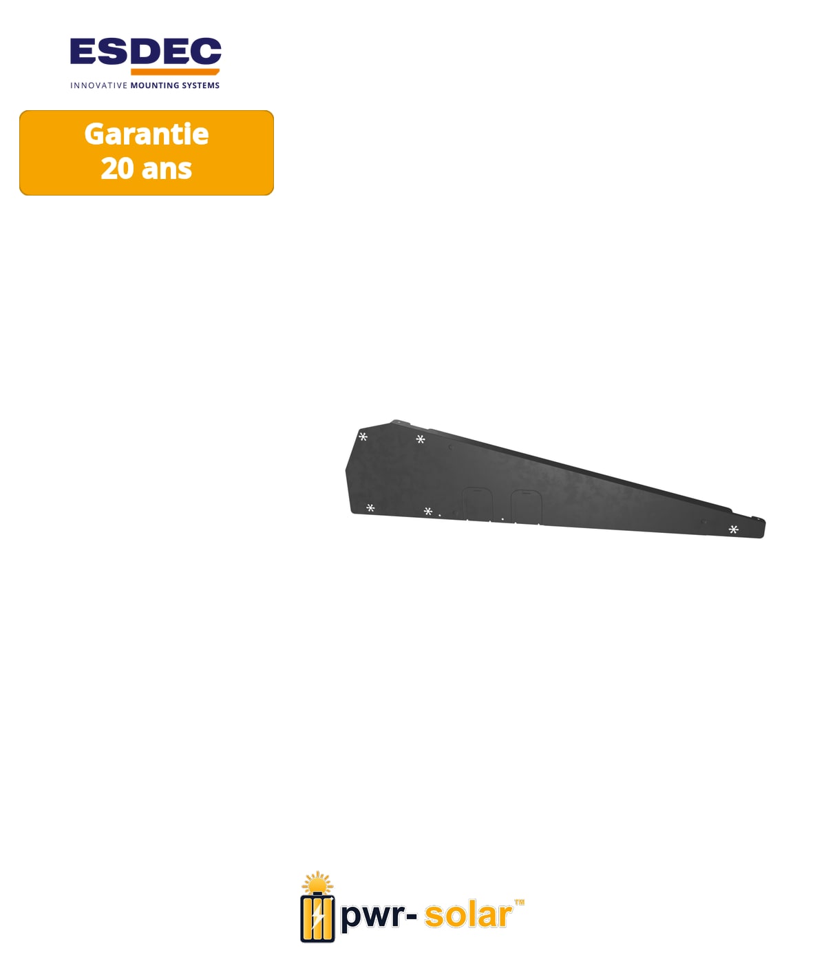 Enstall FlatFix Fusion Déflecteur de vent gauche - Noir