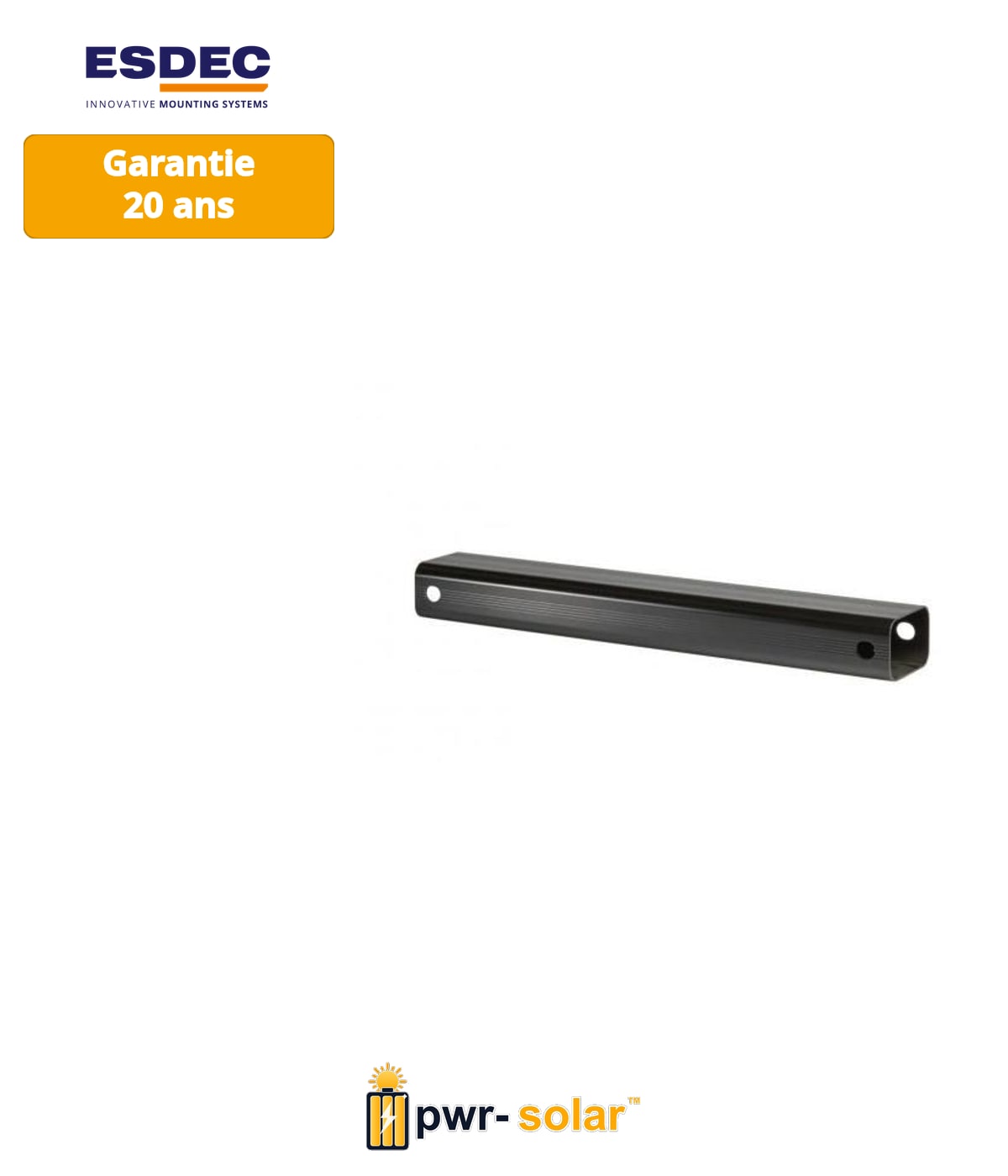 Enstall FlatFix Fusion Profilé de base 550mm (Noir)