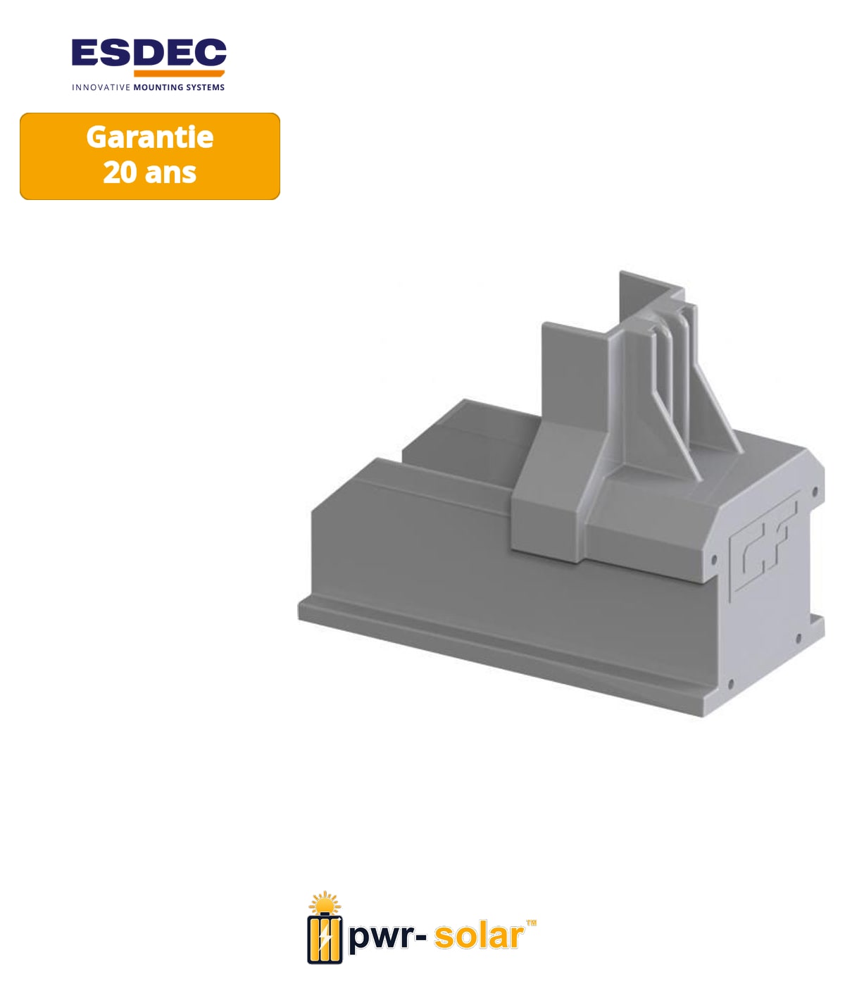 Enstall ClickFit EVO - Embout de rail de montage (gris)