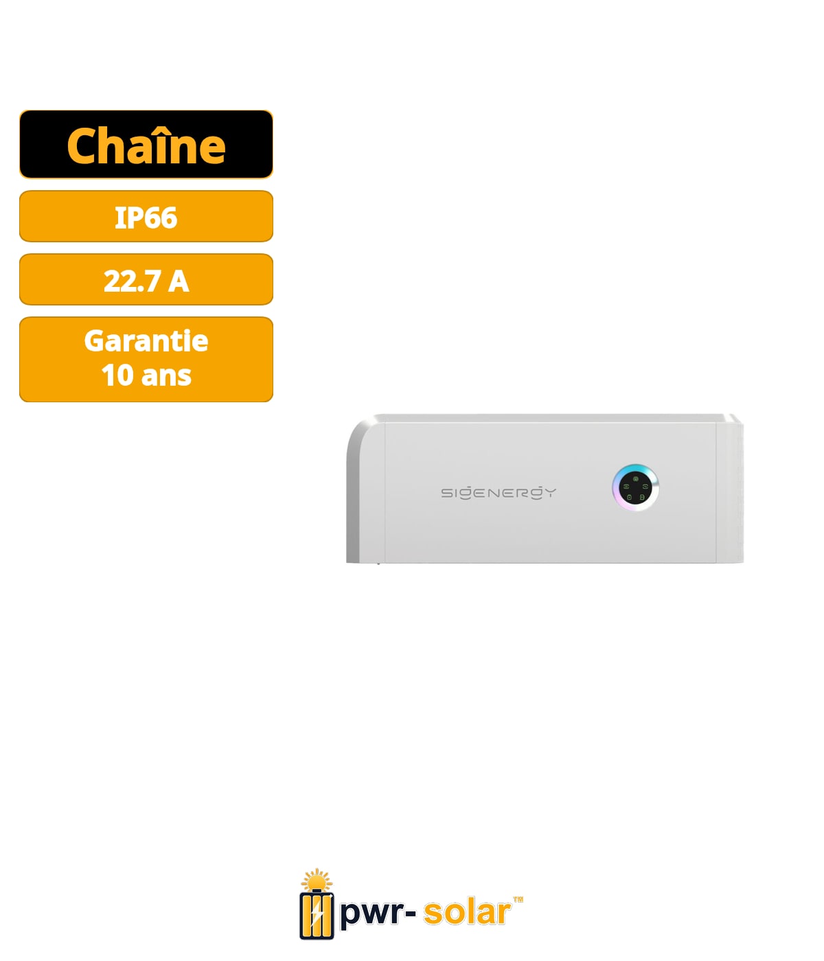 Sigenergy SigenStor Energy Controller 4.6 kW monophasé