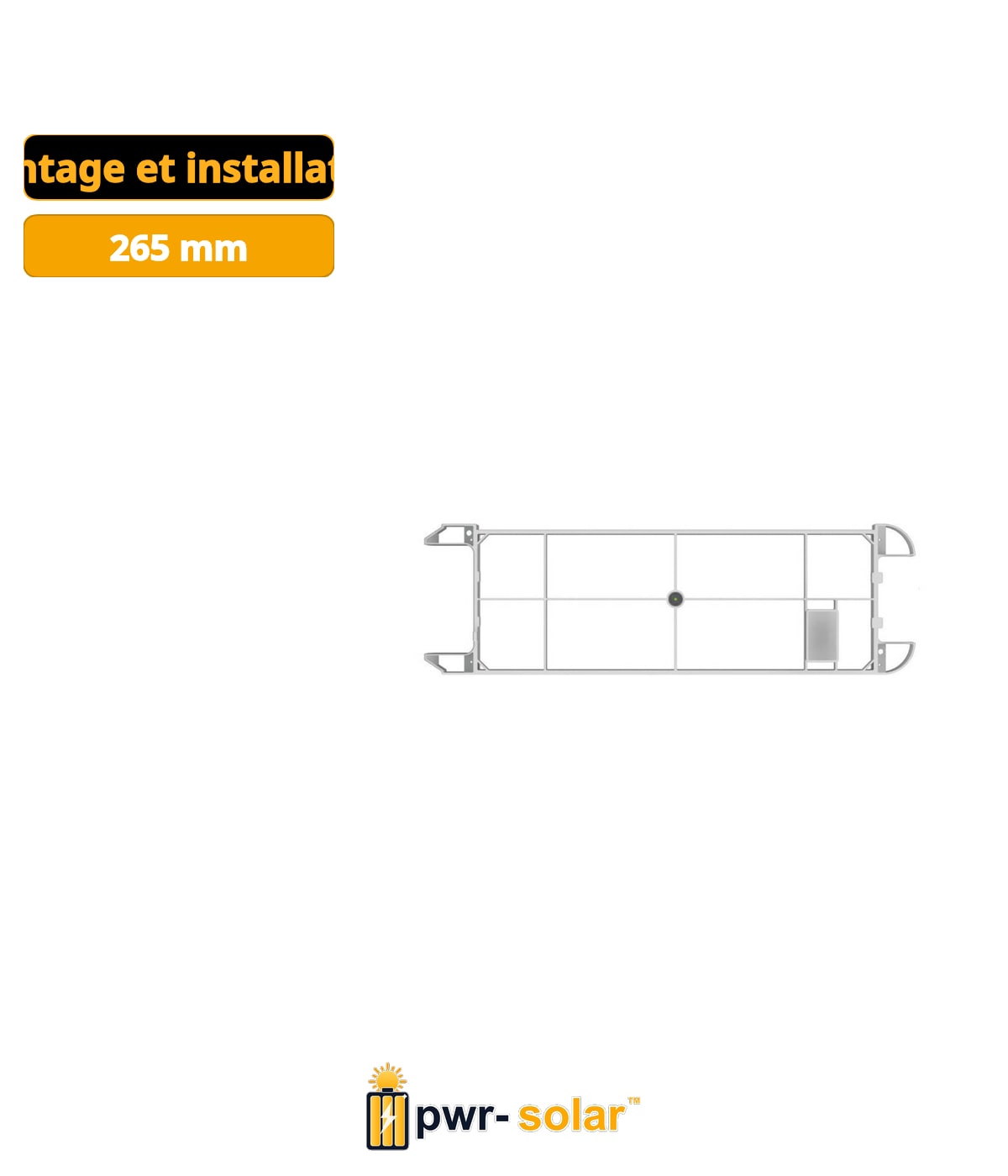 Sigenenergy SigenStor Kit d'installation pour montage au sol pour SigenStor ESS (avec pieds réglables)