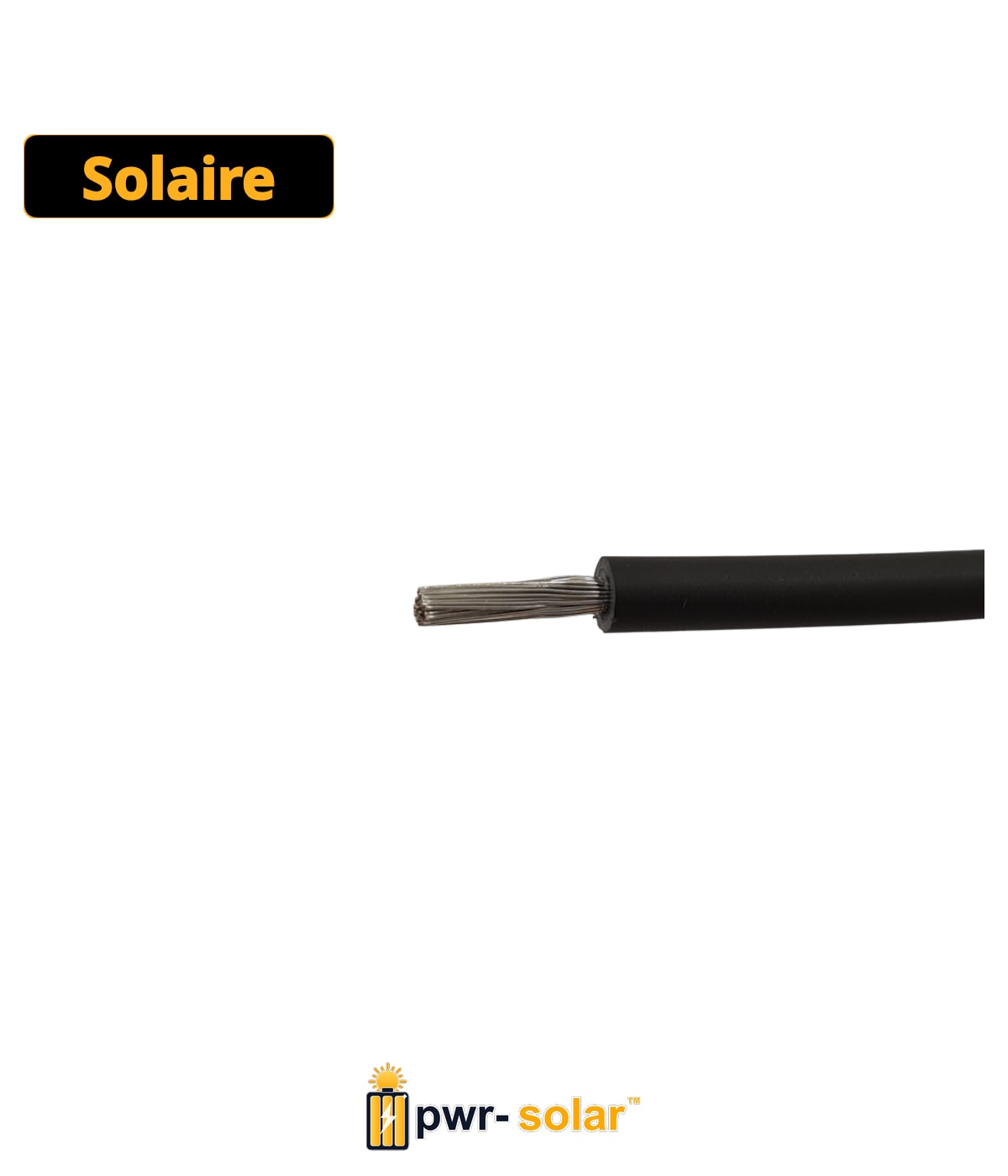 Athilex 1x6.0mm2 H1Z2Z2-K Noir DCA - 100 Mtr