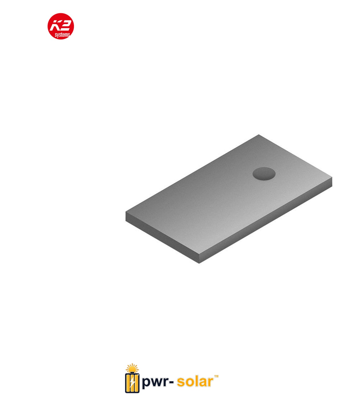 K2 Systems Adapter plate M10 HangerBolt Climber