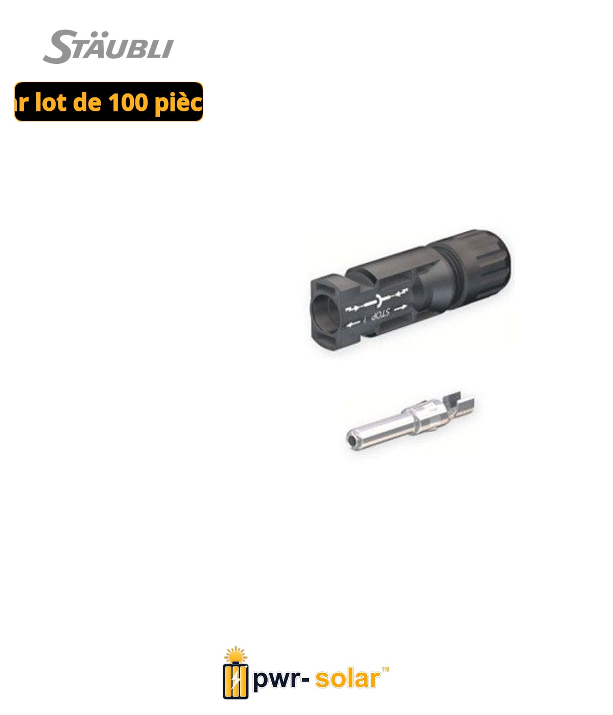 Stäubli Coupleur de câble mâle MC4 (5-6 mm)