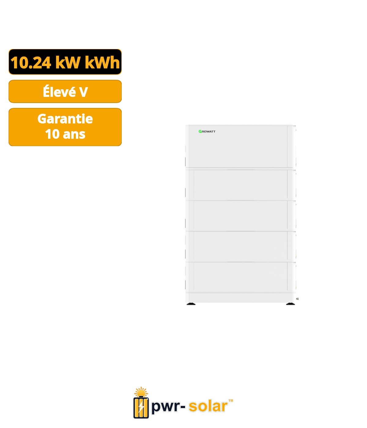 Système de batterie haute tension Growatt ARK10.2XH