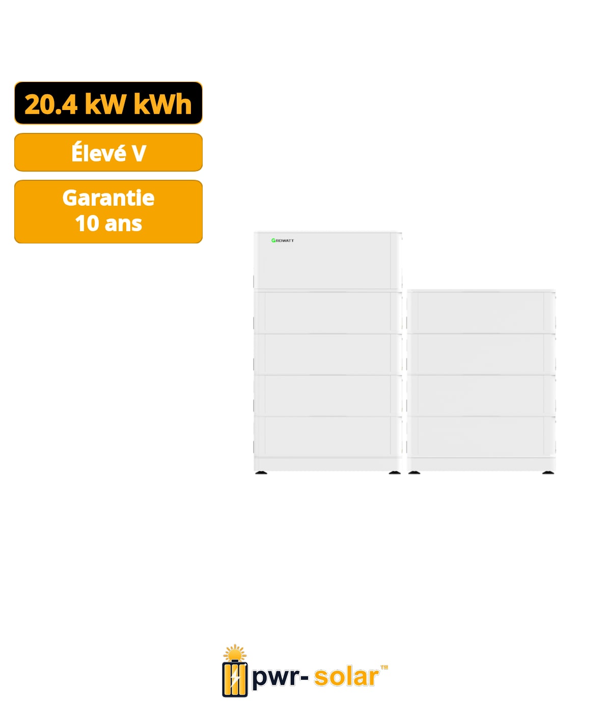 Système de batterie haute tension Growatt ARK20.4XH
