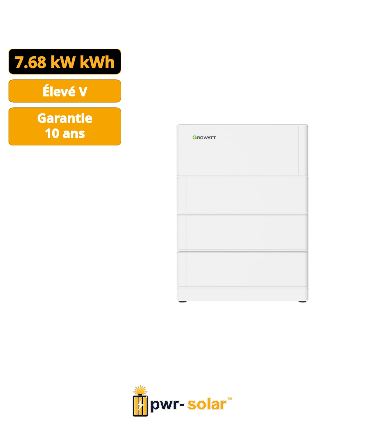Système de batterie haute tension Growatt ARK7.6XH
