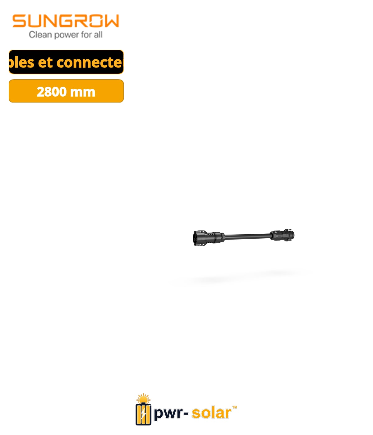 Sungrow Câble d'extension (câble d'extension AC 2,8m)