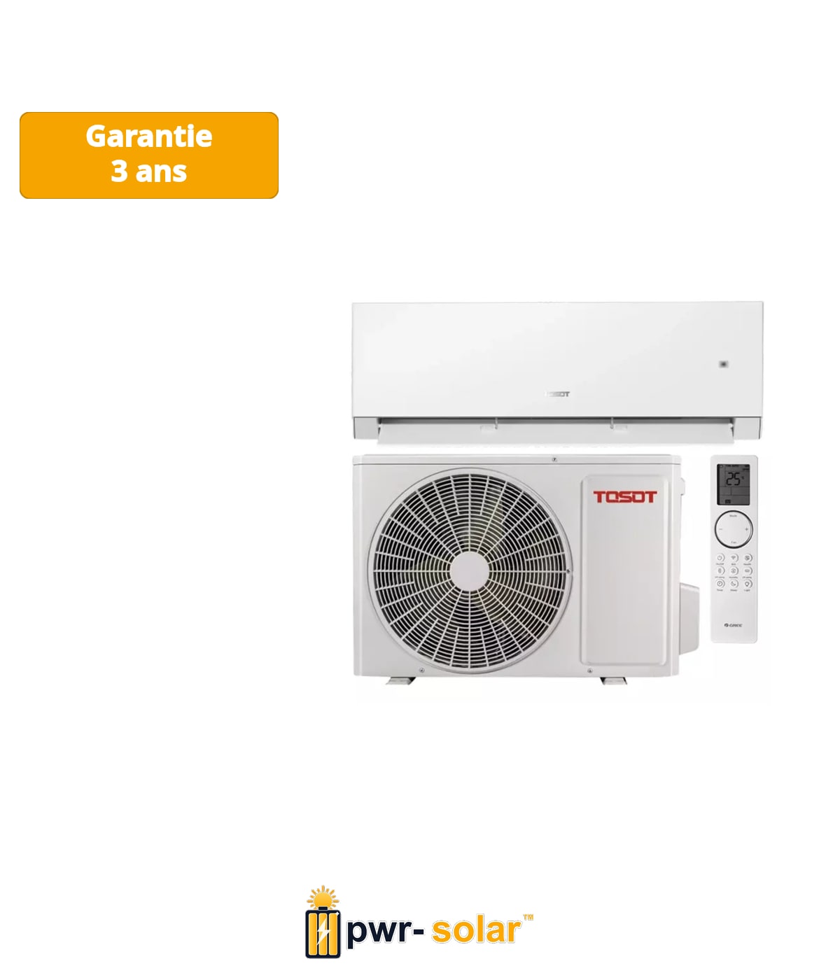 Tosot CLIVIA by GREE Climatiseur Inverter Blanc R32 5,3 kW - Kit