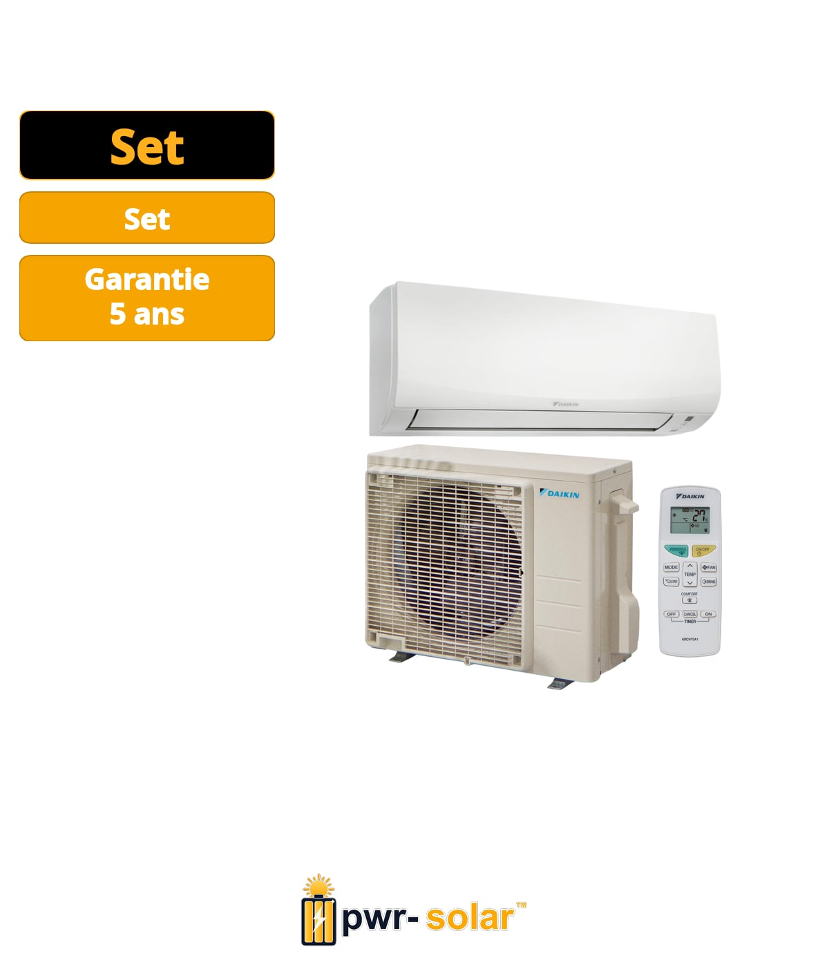 Daikin Sensira (F) FTXF25F Set Climatiseur Mural 2,5kW