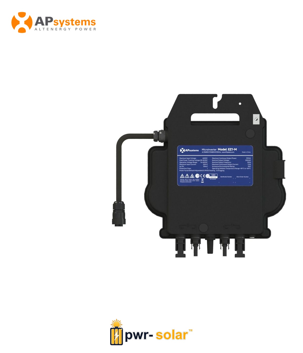 APSystems EZ1-M-EU (600W) + Power Cord (5m)