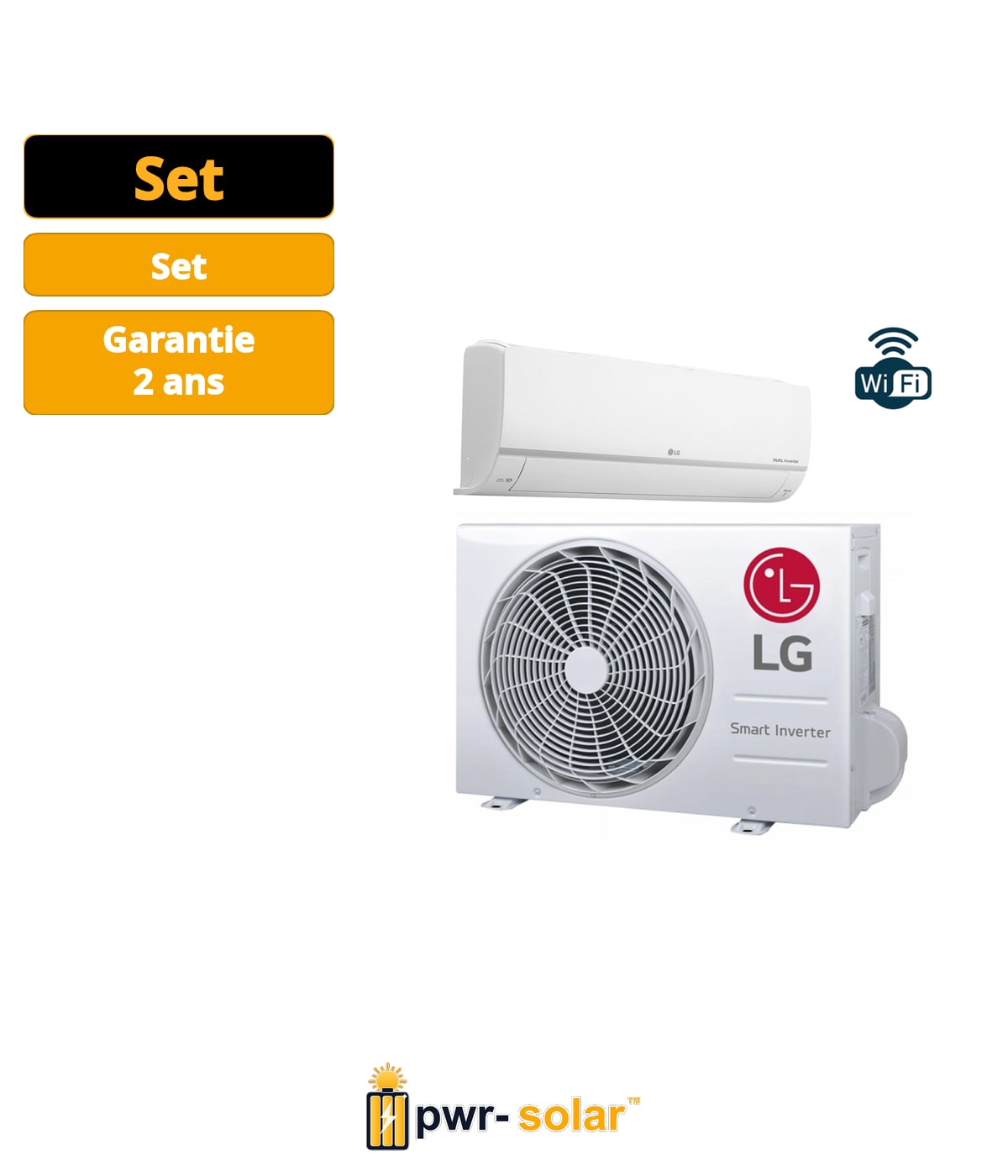 LG Electronics LG PZ24NYS Dualcool Standard Plus 6.6kW - Set