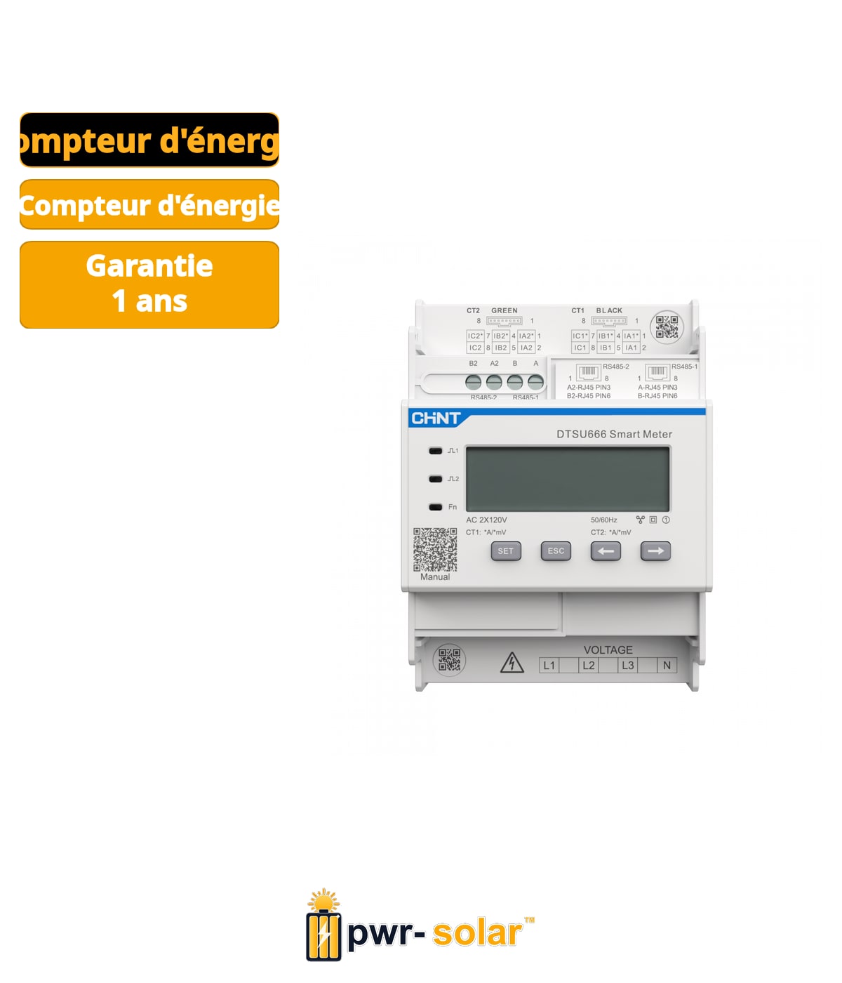 Growatt TPM-6CTA-C-100 Compteur Intelligent