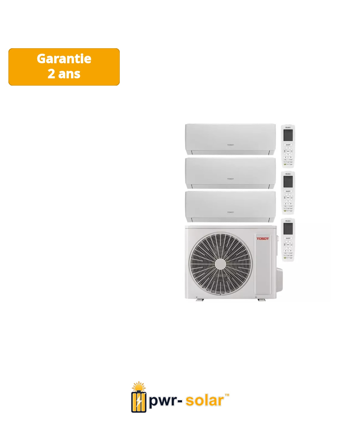 Tosot PULAR by GREE Climatiseur Triple-split Inverter 121212P R32 8,0 kW - Kit