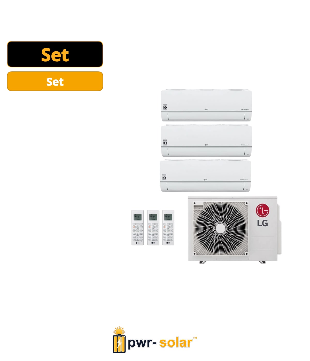 LG MU3R21-091212 Climatiseur Tri-split 6,2kW - Set