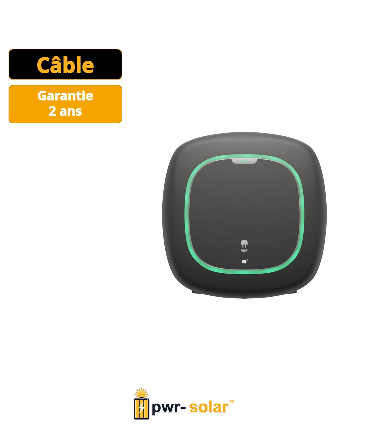 Wallbox Pulsar PRO (22kW / 5 mètres / Type 2 / Noir / + 4G + RFID + 3P ecoSmart)