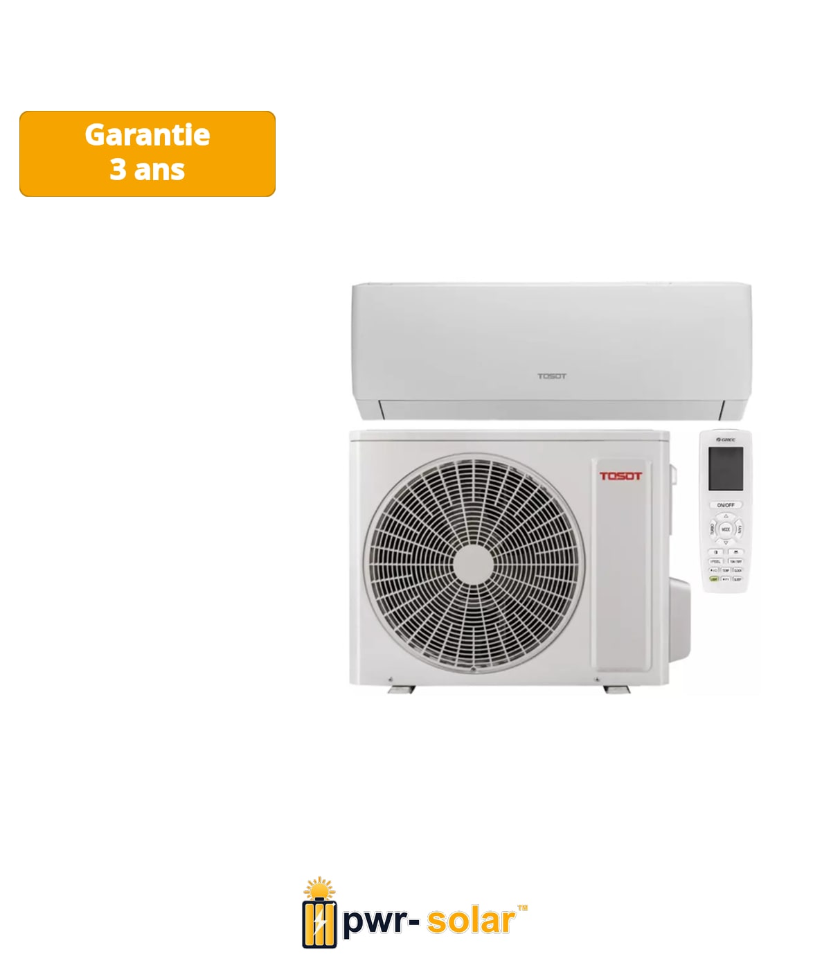 Tosot PULAR by GREE Climatiseur Inverter Blanc R32 7,0 kW - Kit