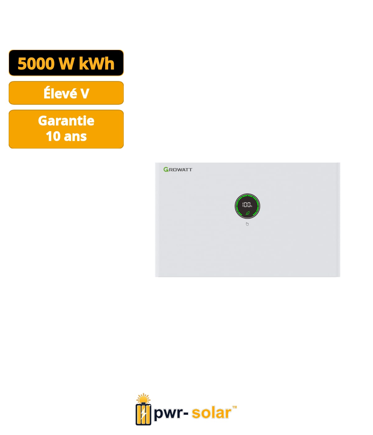 Module de batterie haute tension Growatt APX 5.0M-B3 - 5kWh