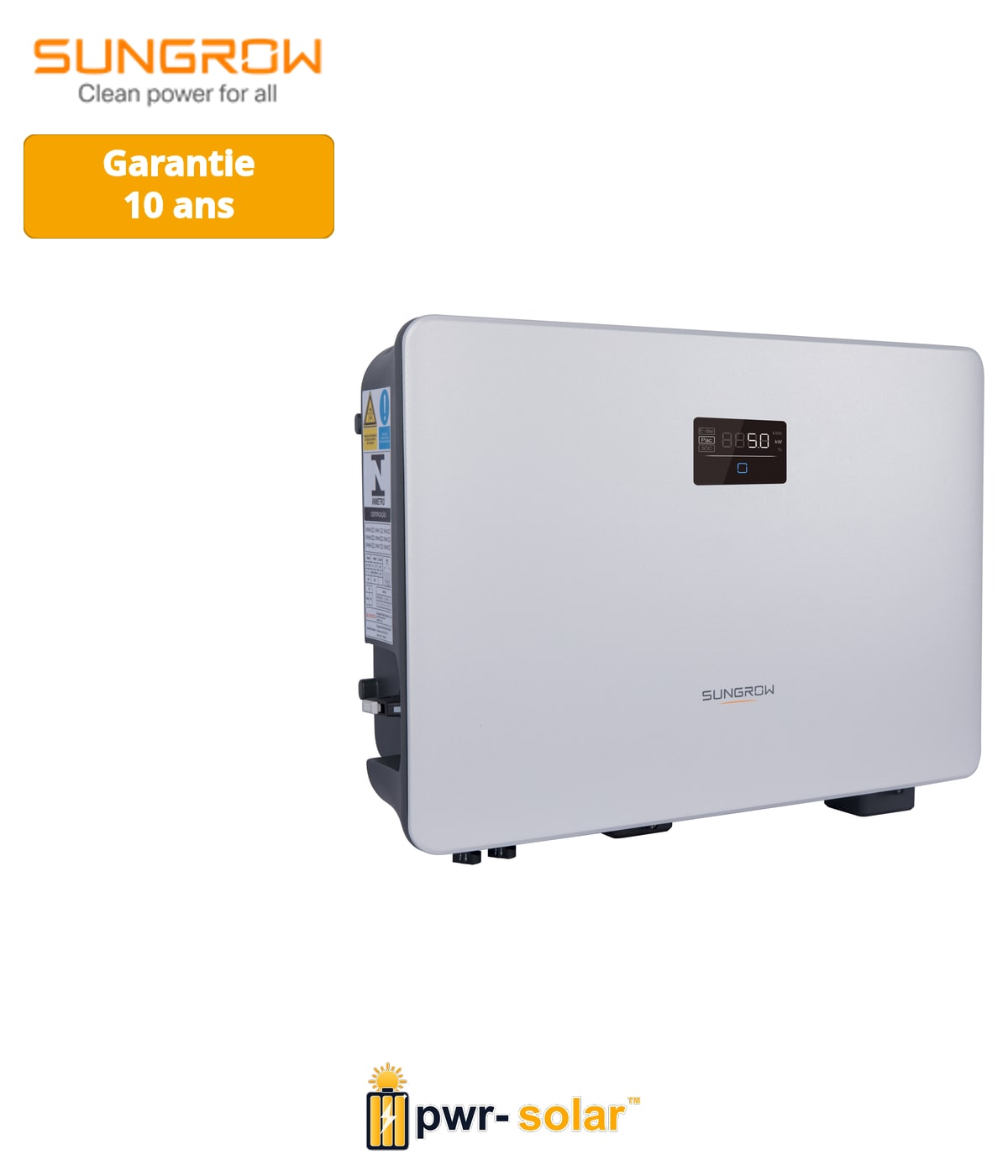 Onduleur Hybride Sungrow 1PH 5kW prêt pour l'optimiseur