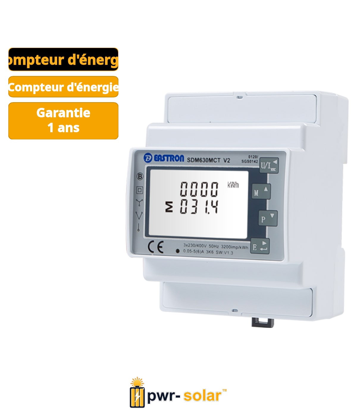Growatt Compteur Triphasé + CT (600/5A) SET