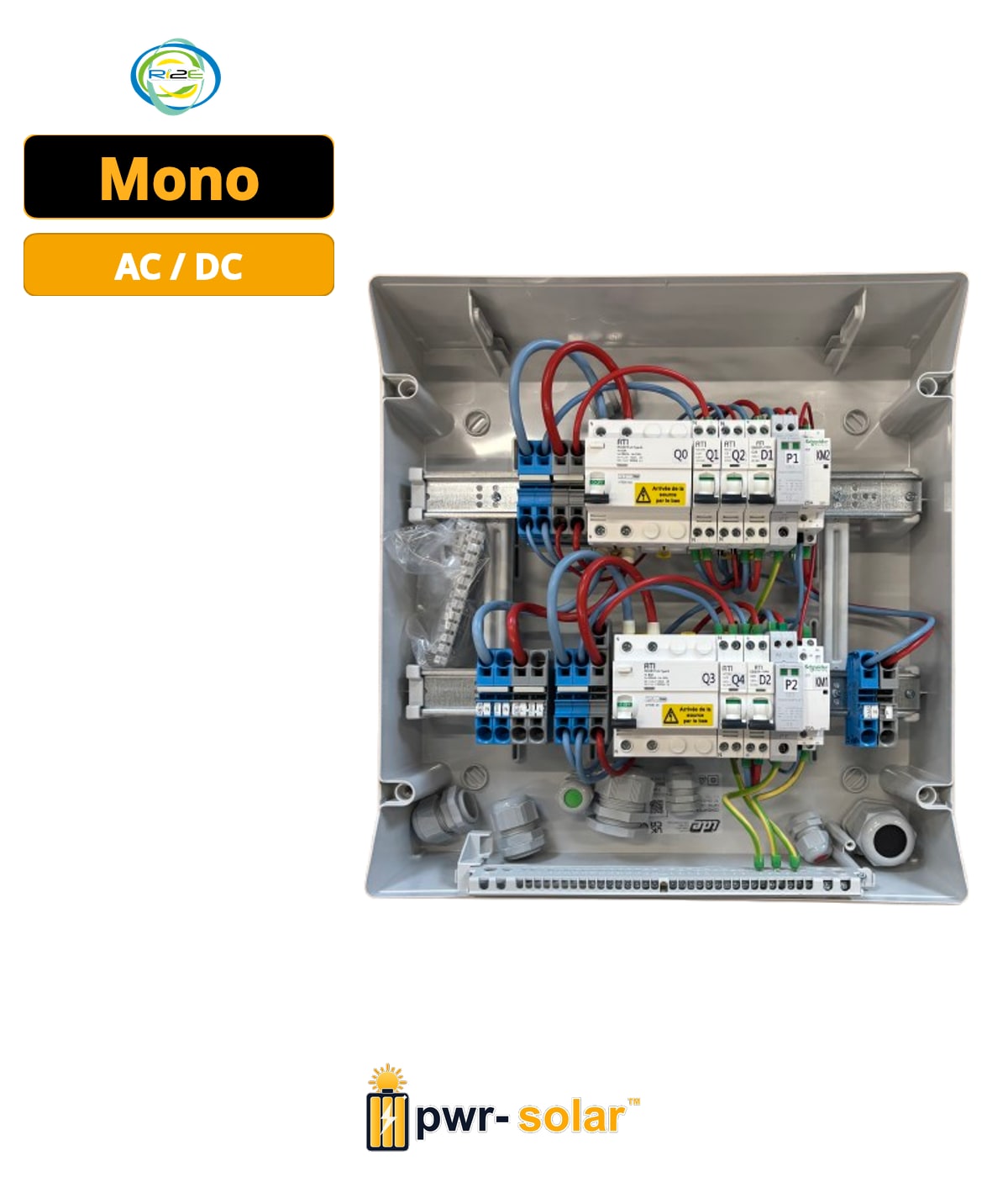 RI2E - Coffret AC Back UP Monophasé DE 3 A 5KW - Type B