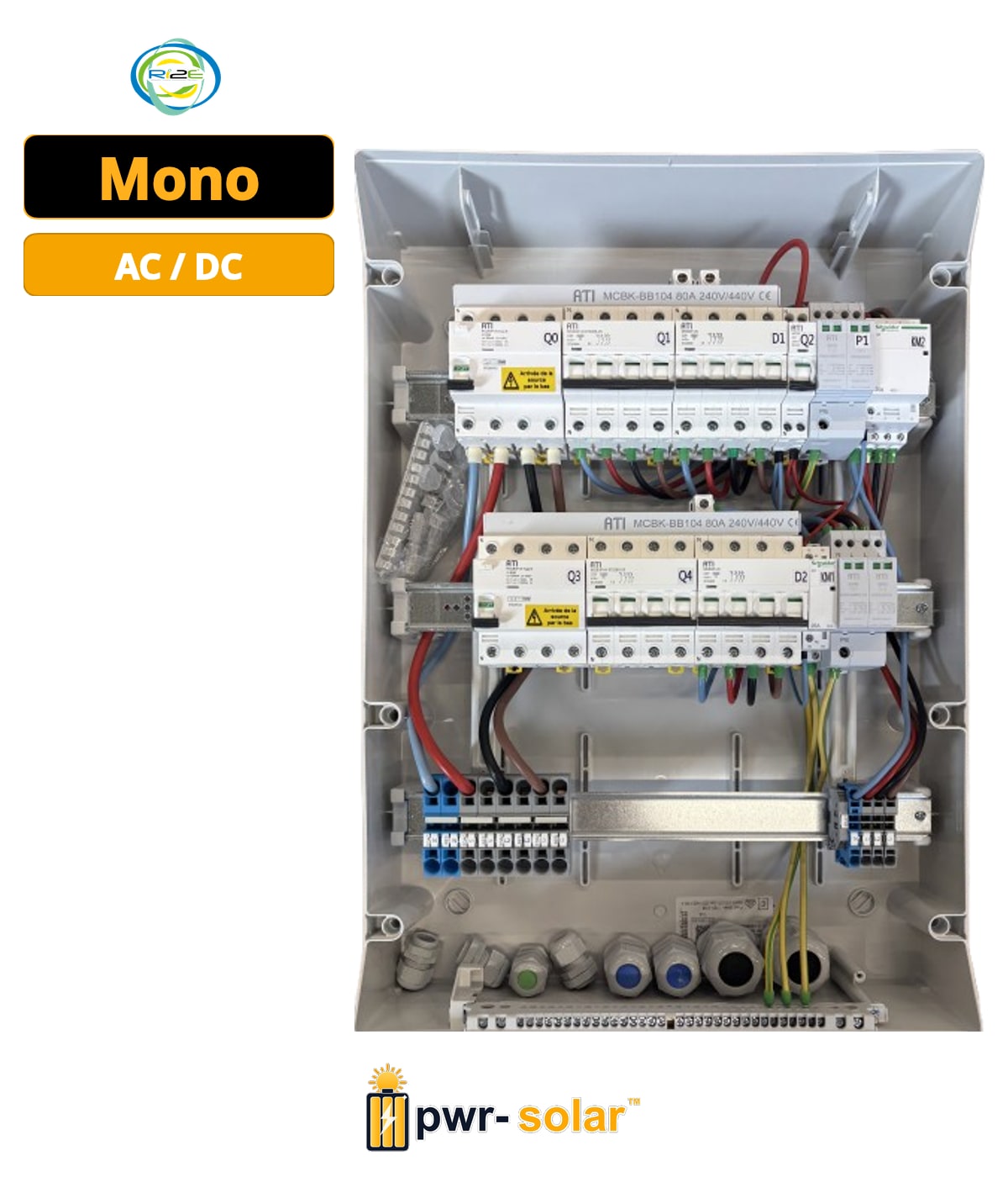 RI2E - Coffret AC Back UP Triphasé DE 8 A 15KW - Type B