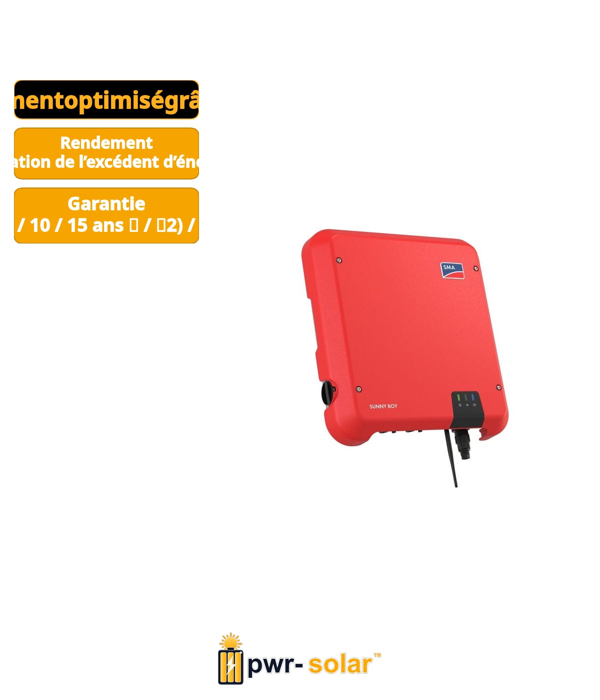 SMA – Sunny Boy 6.0 - Monophasé 2 MPPT