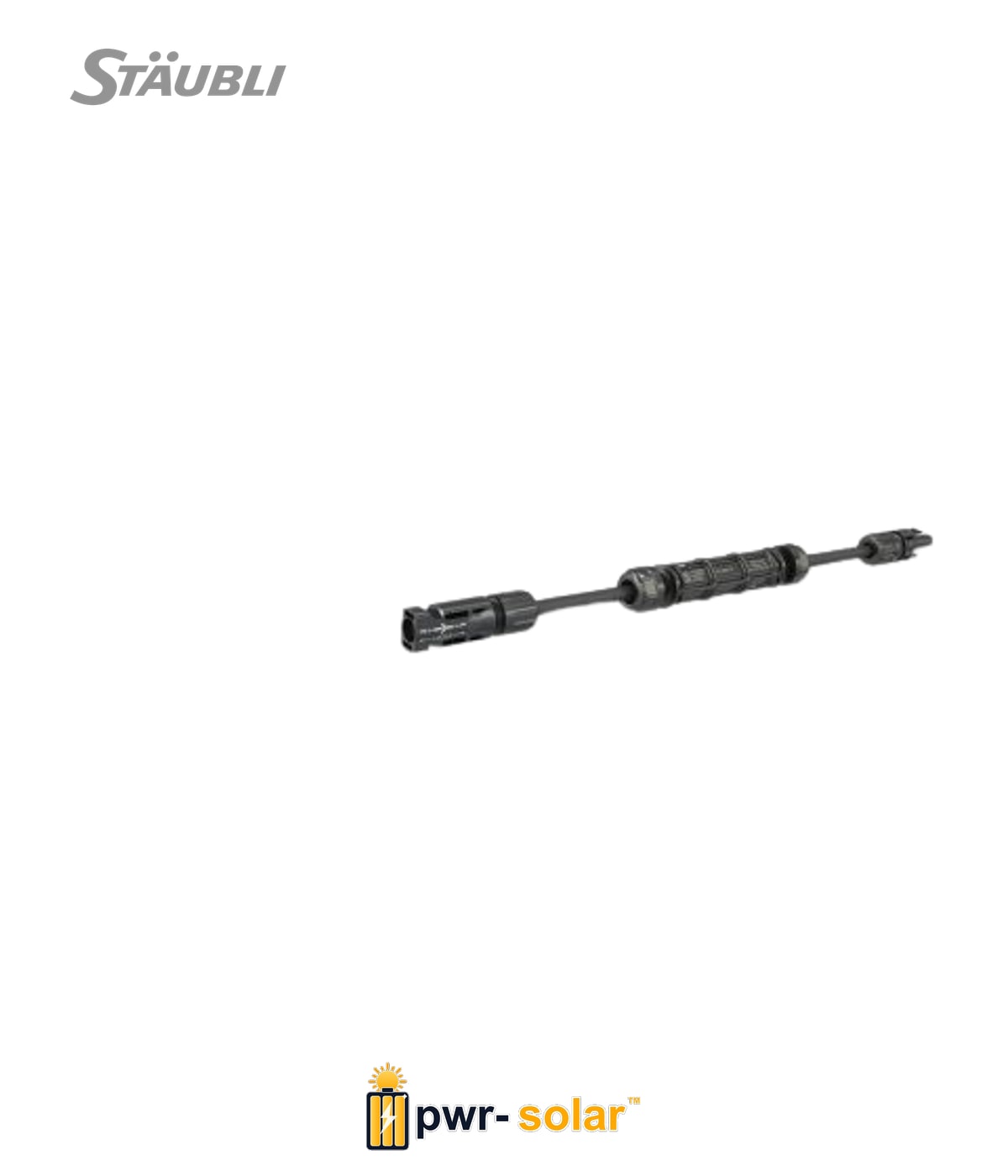 STÄUBLI - Fusible en ligne MC4 EVO2 - 1500V - 25A - Longueur de câble 59 cm. VERSION US
