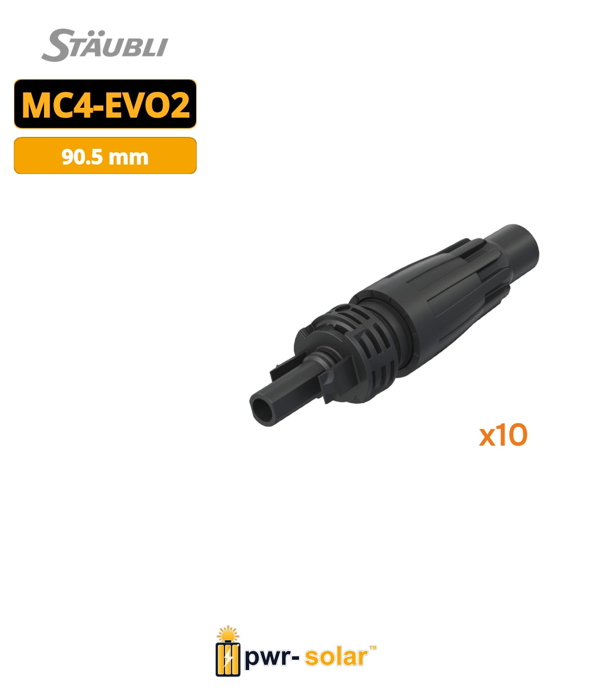 Stäubli Coupleur de câble femelle PV-KBT4-EVO READY