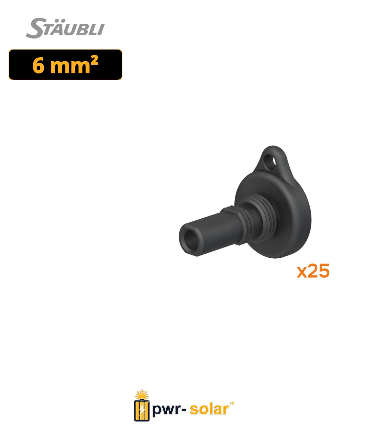 STÄUBLI Sachet de 25 bouchons d'étanchéité MC4 / MC4 EVO2 Mâle