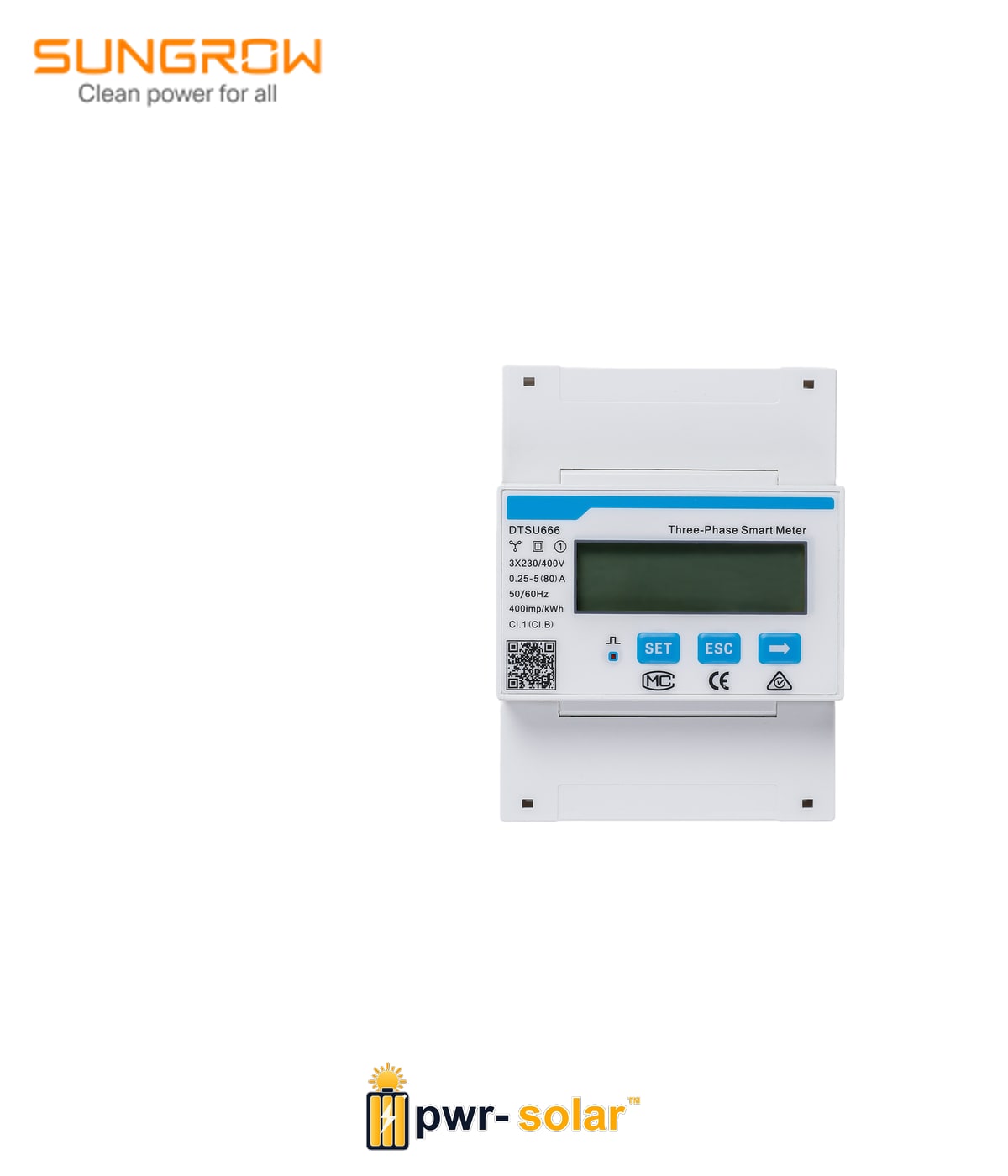 SUNGROW - 3 phase Meter - DTSU666 (80A)