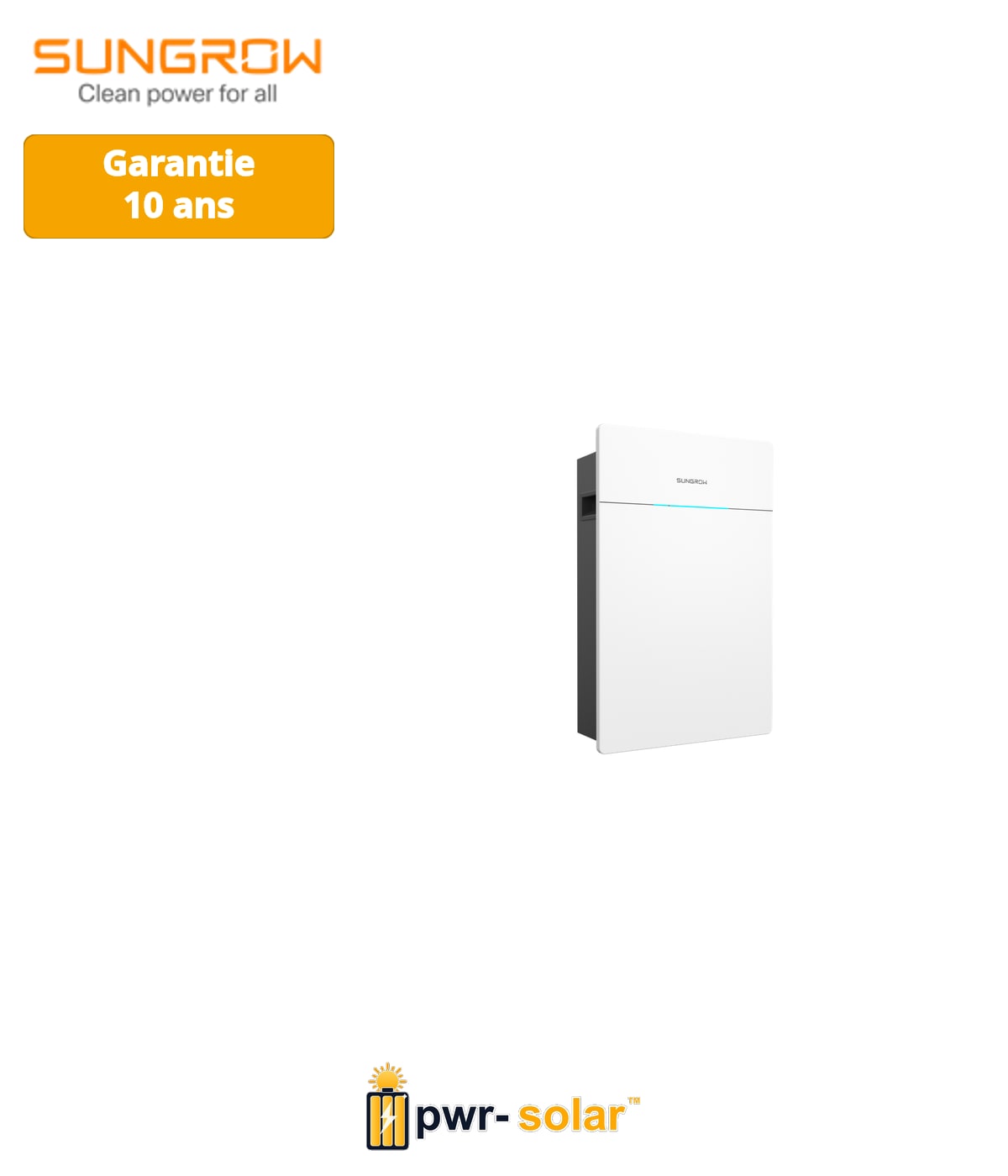 SUNGROW - Batteries Monophasées Plug & Play (SBS050)
