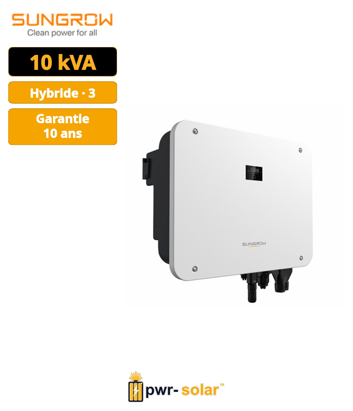Sungrow 3PH Onduleur hybride 10kW (SH10T)