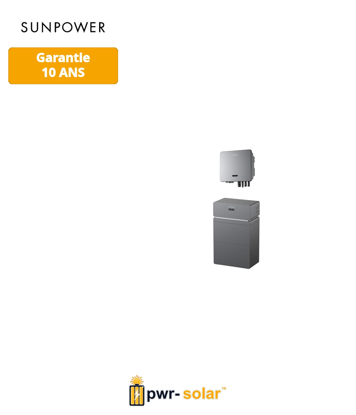 SUNPOWER RESERVE GEN 2 - 10kW / 10kWH stockage triphasé