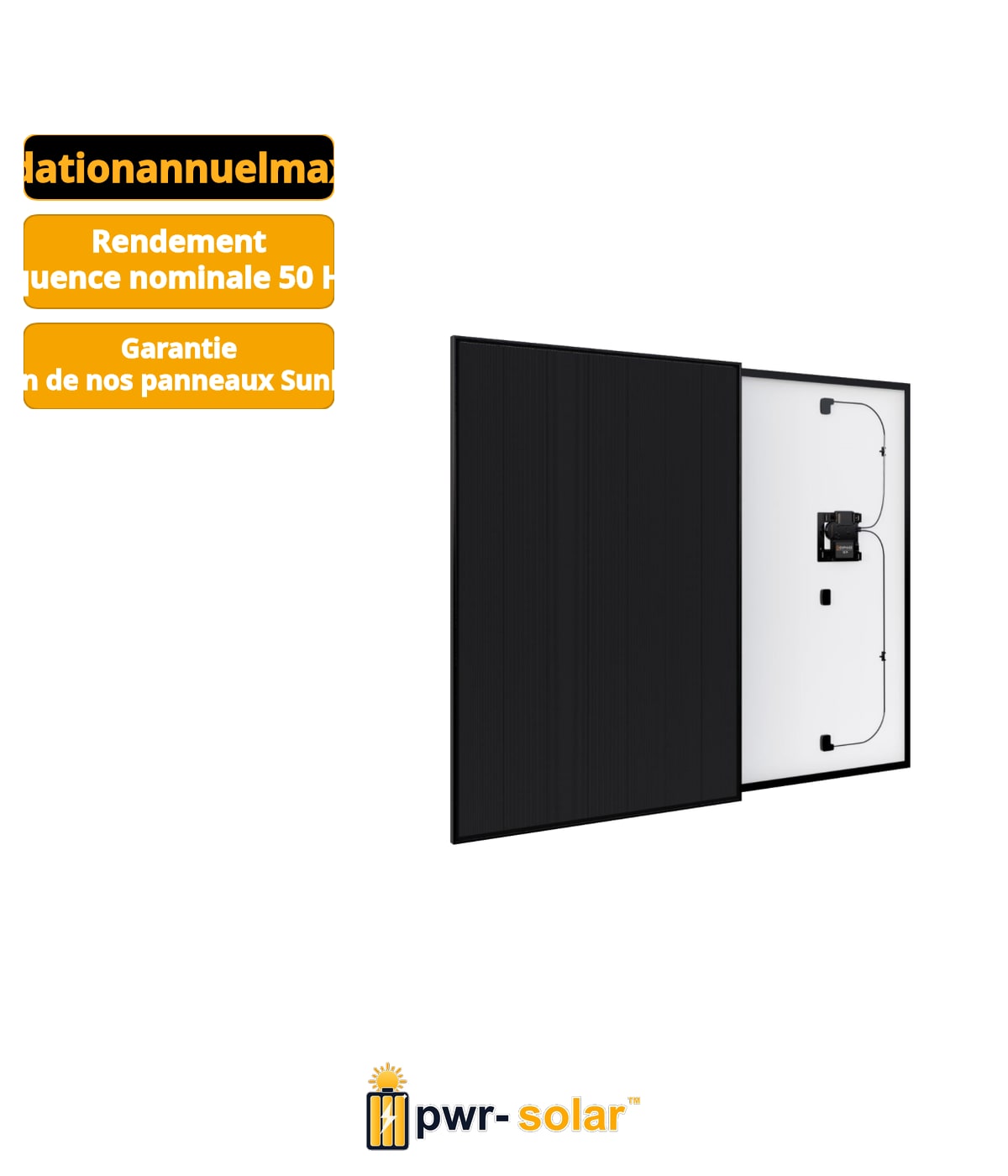SUNPOWER – SPR-P6-405-BLK-AC – 405Wc – Full Black