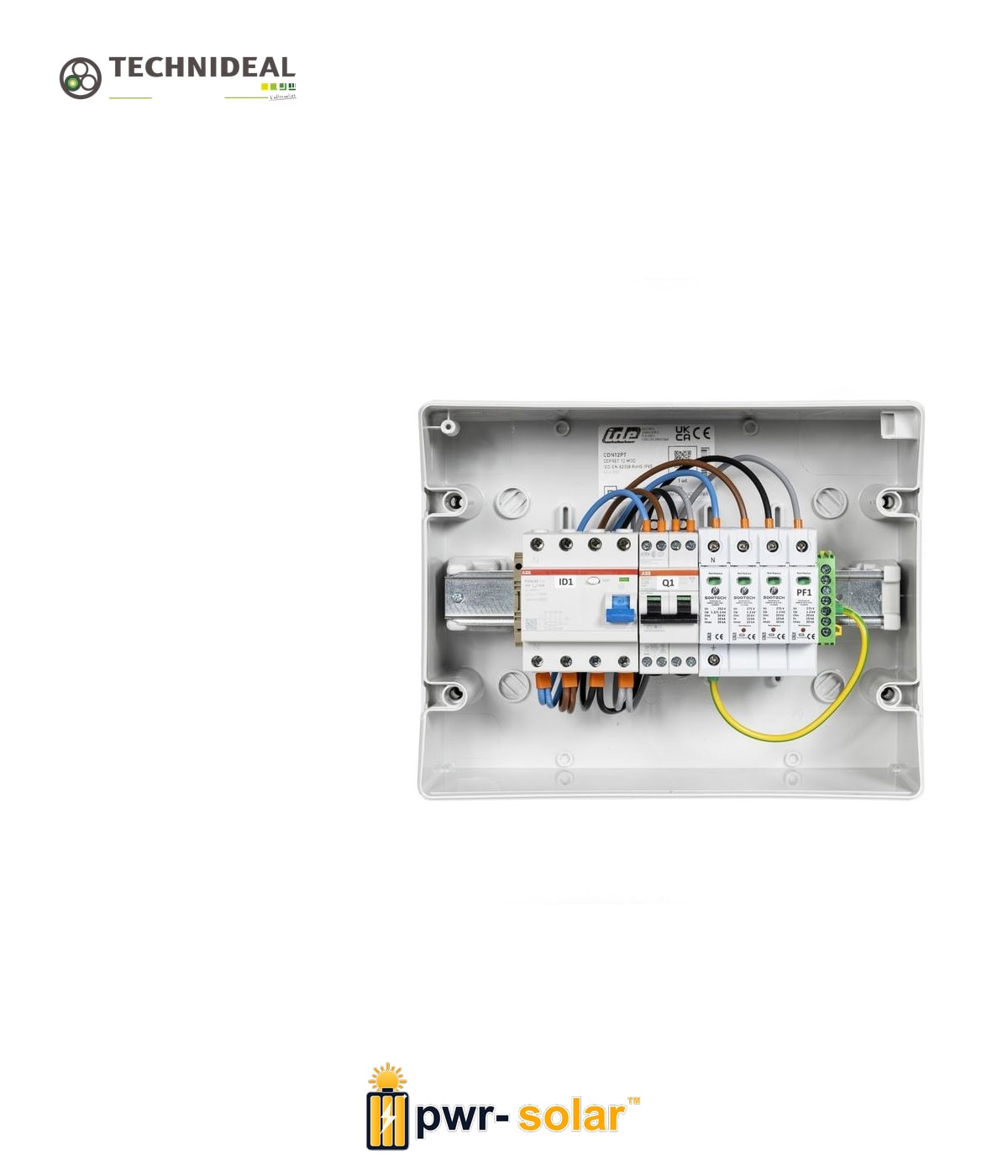 TECHNIDEAL - Coffret de protection AC pour un onduleur de 15-17kW triphasé