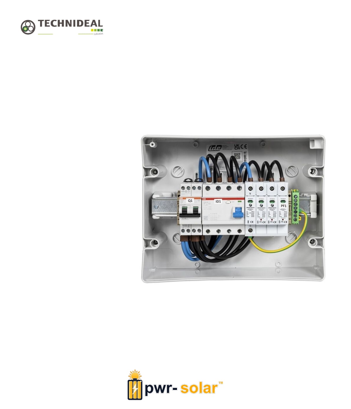 TECHNIDEAL - Coffret de protection AC pour un onduleur de 20-25kW triphasé