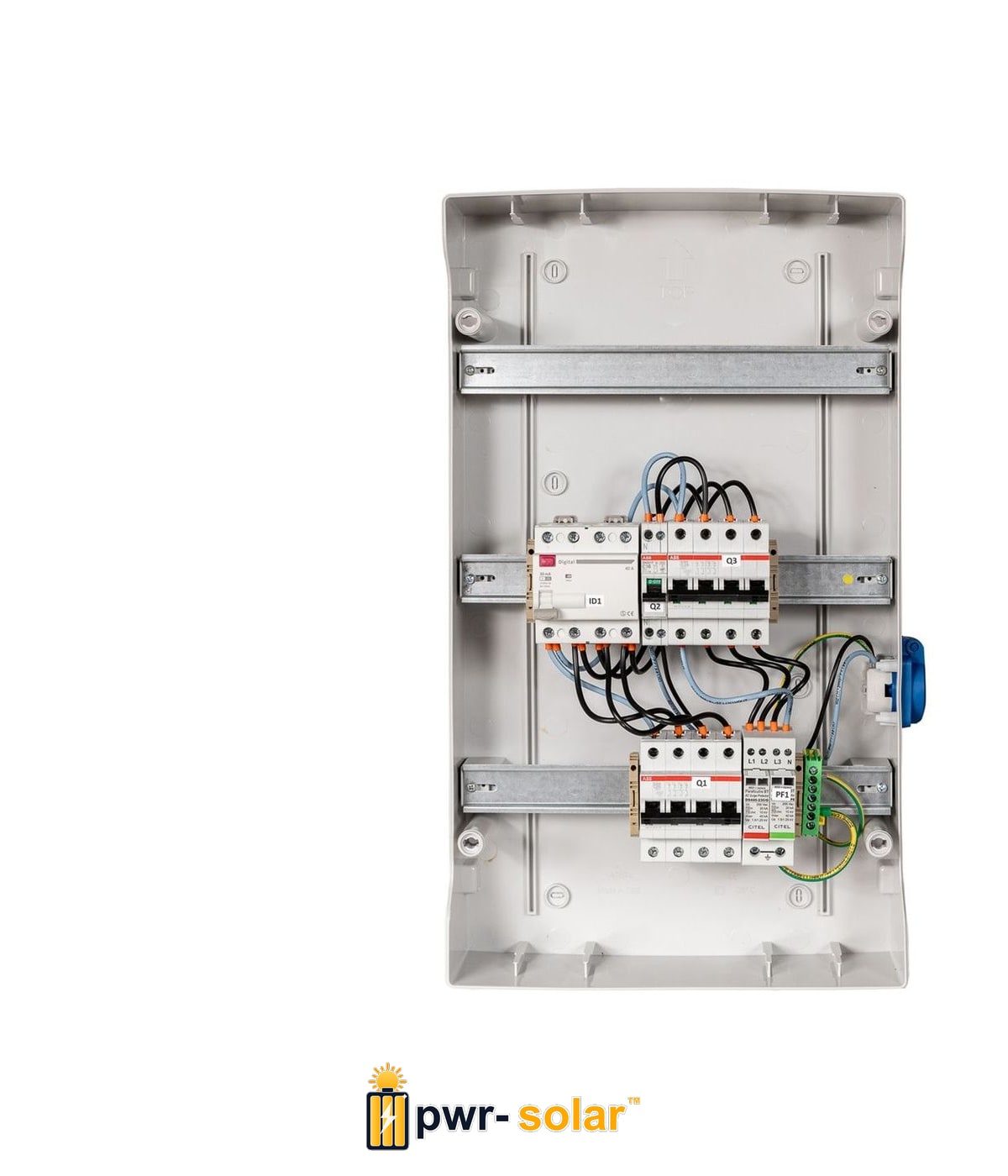 TECHNIDEAL - Coffret PV AC 9kW triphasé 1 ligne – Micro onduleur + PLACE PASSERELLE
