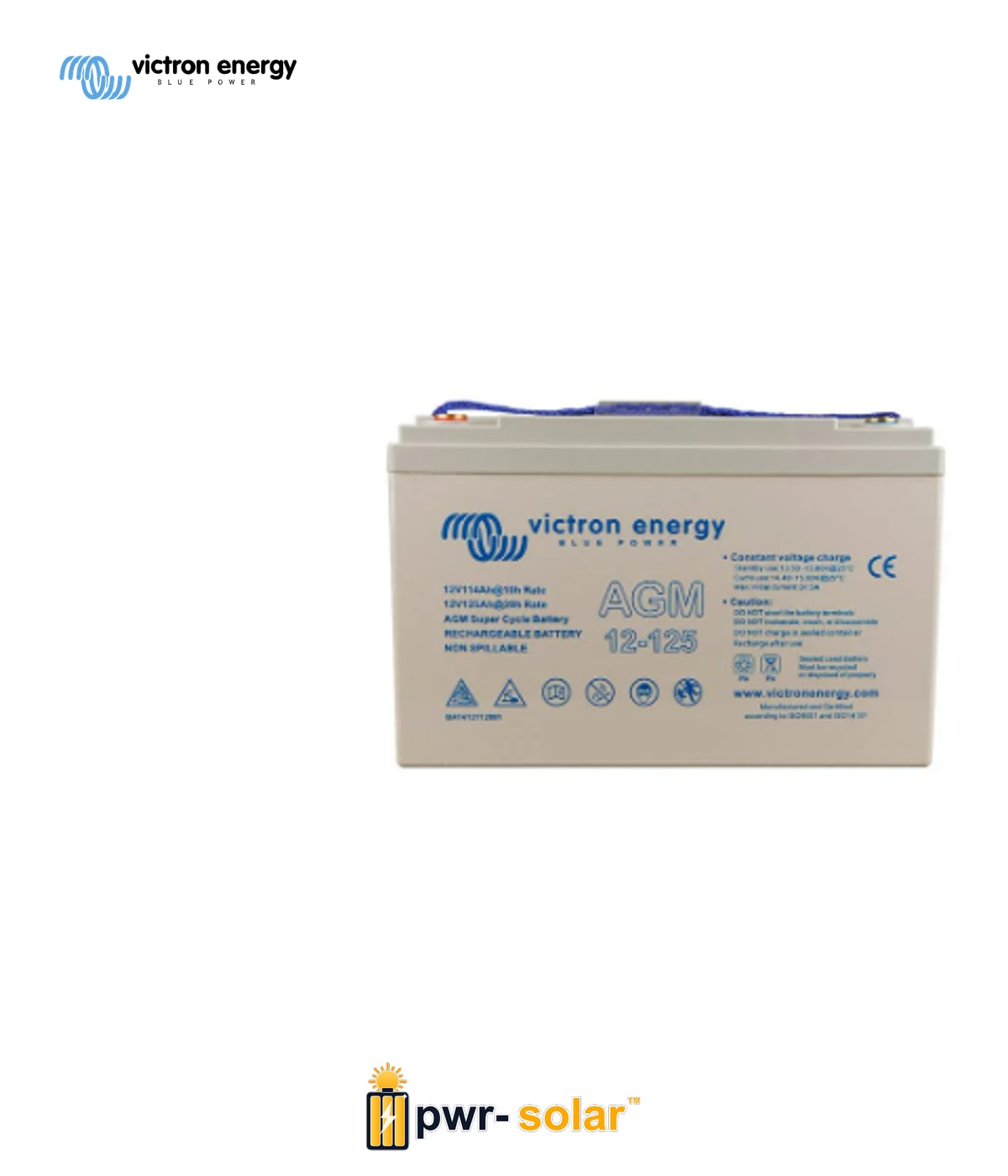 VICTRON - 12V/125Ah AGM Super Cycle Batt. (M8)