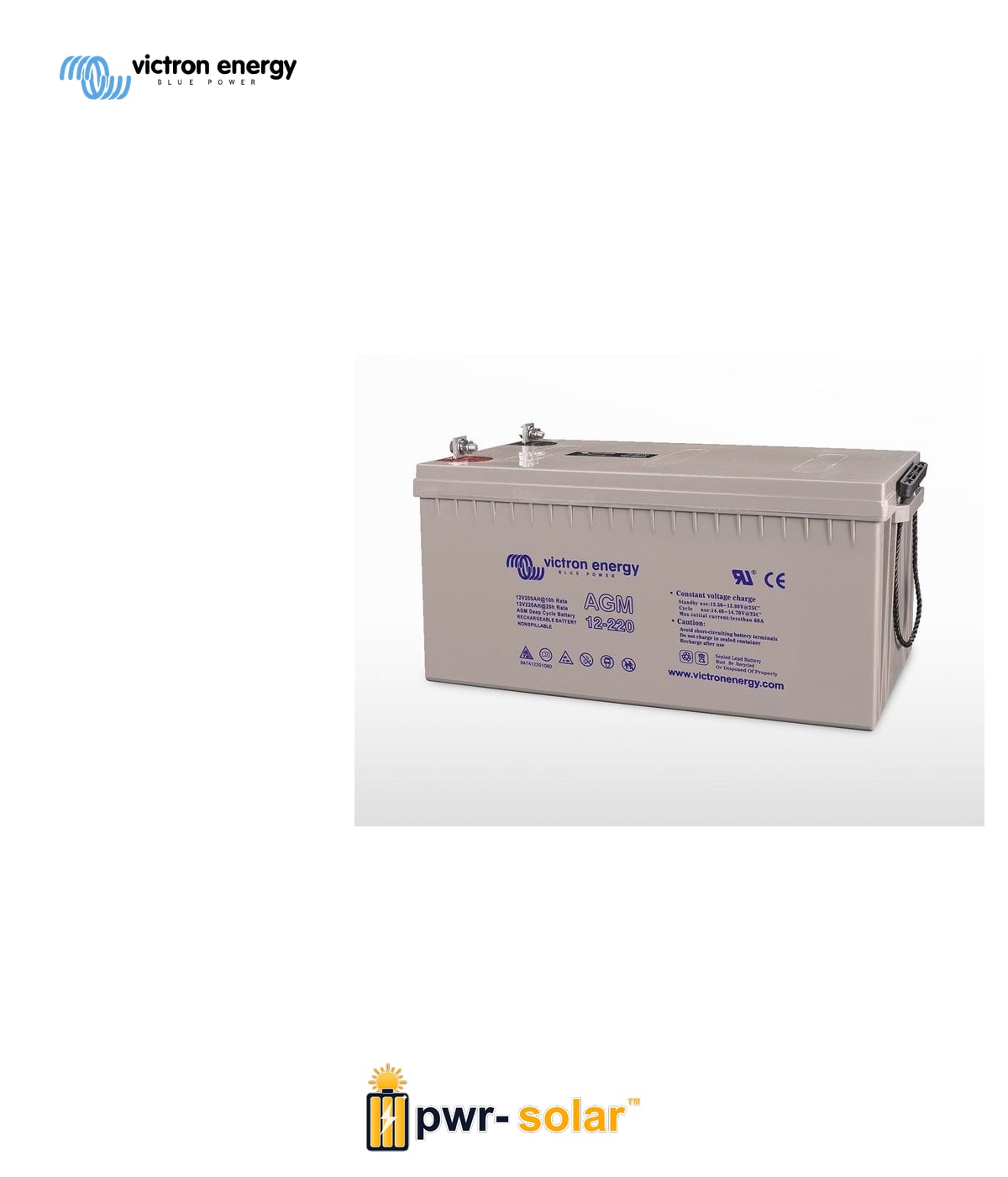 VICTRON - 12V/220Ah AGM Deep Cycle Batt.