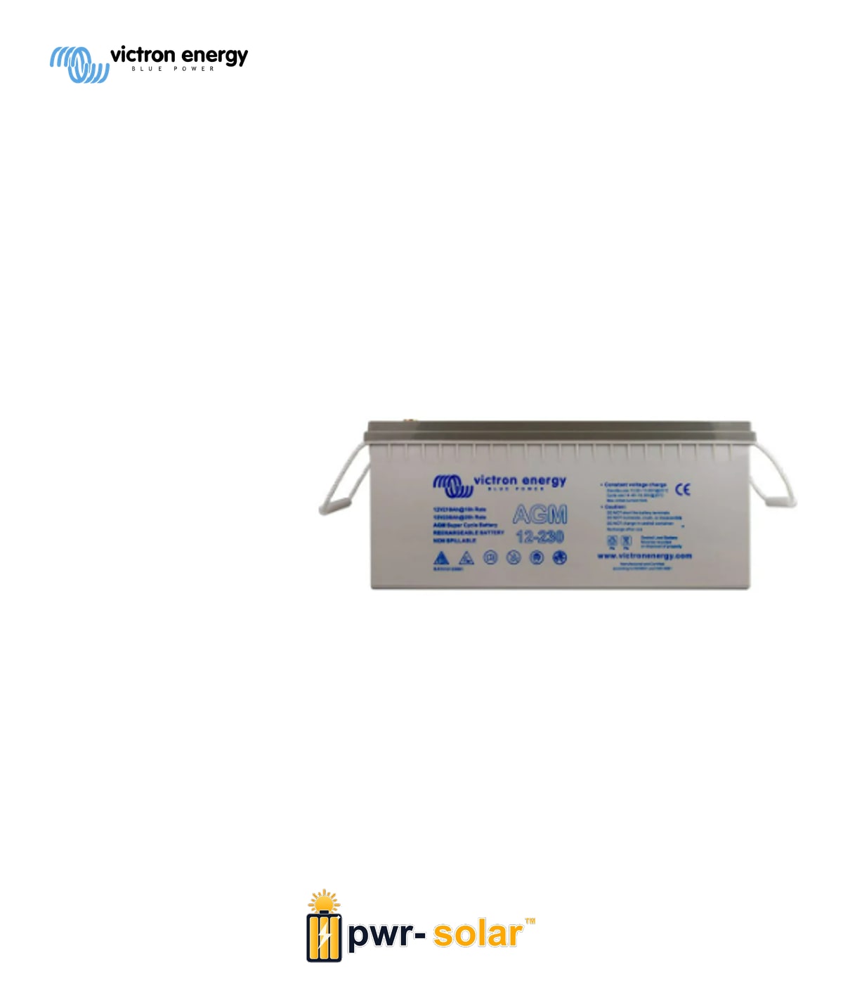 VICTRON - 12V/230Ah AGM Super Cycle Batt. (M8)