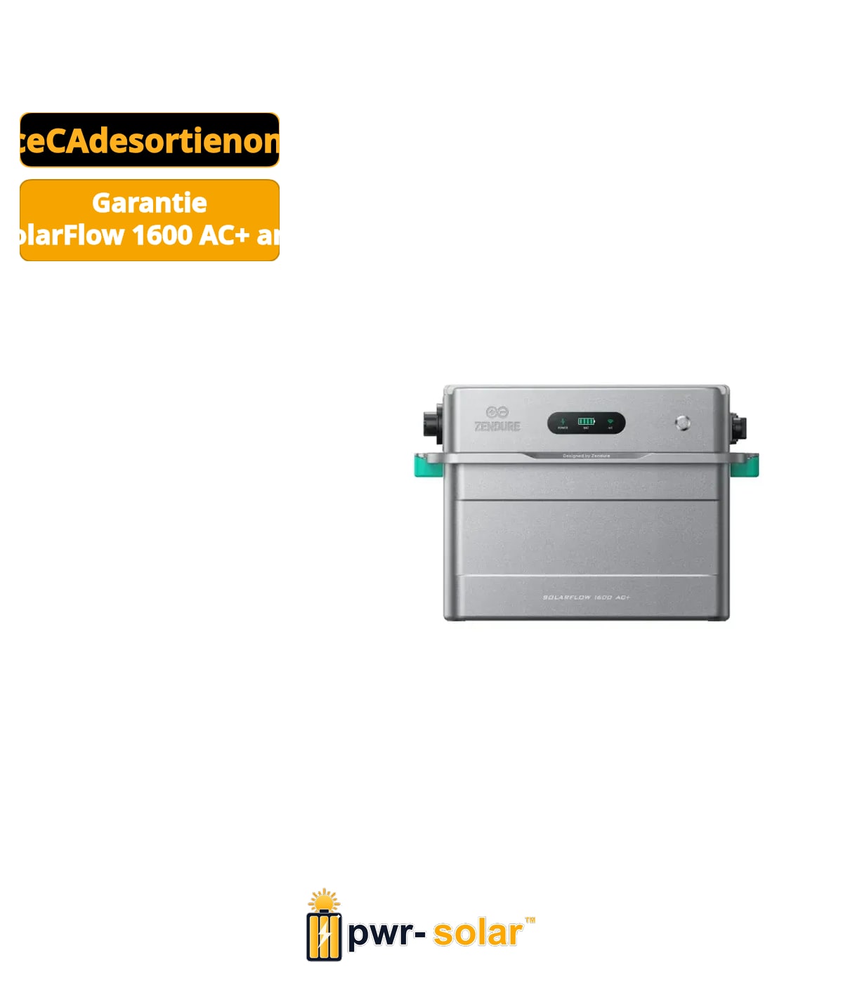 ZENDURE - Solarflow 1600 AC+ Batterie Plug And Play 2,4kWh