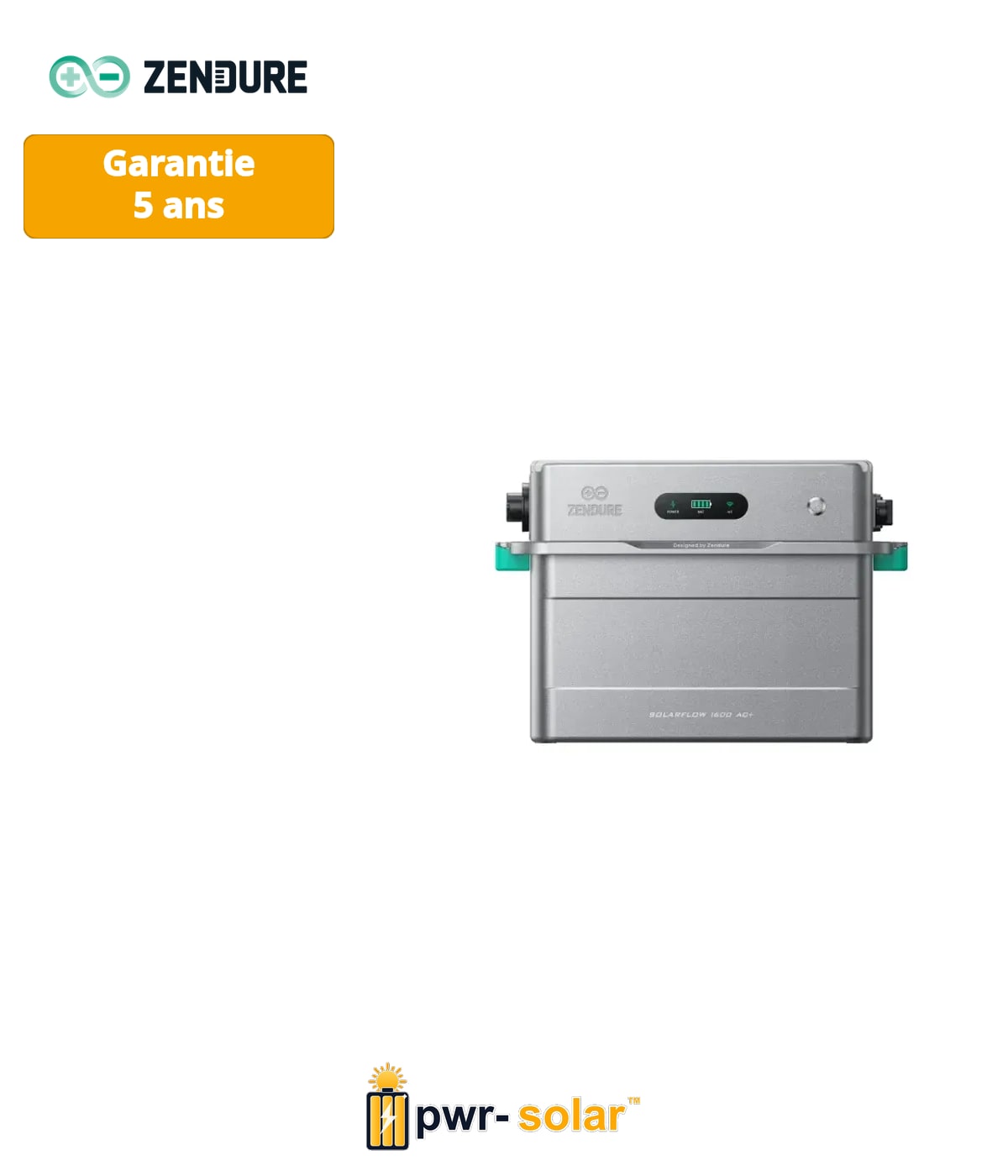 ZENDURE - Solarflow 1600 AC+ Batterie Plug And Play 2,4kWh