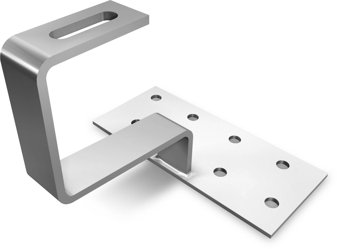 K2 Systems K2 Crochet de toit pour tuile plate (Alpin)